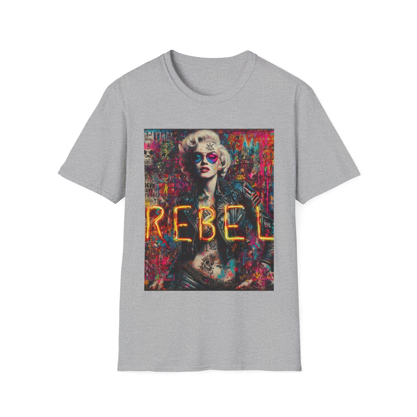 Rebel Vibe Unisex T-Shirt, Edgy Graphic Tee, Rock Style Shirt, Trendy Streetwear Top, Gift for Music Lovers, Alternative Fashion