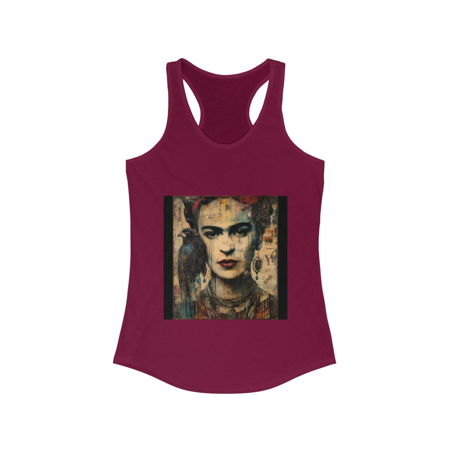 Copy of Frida Kahlo Inspired Women's Racerback Tank Top - Artistic Chic Apparel