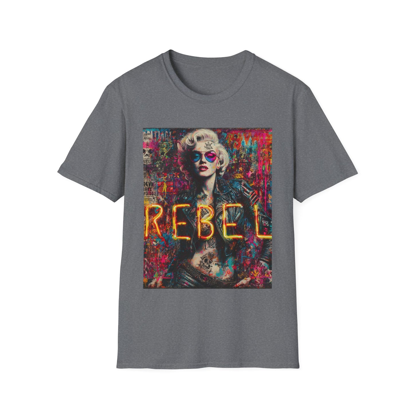 Rebel Vibe Unisex T-Shirt, Edgy Graphic Tee, Rock Style Shirt, Trendy Streetwear Top, Gift for Music Lovers, Alternative Fashion