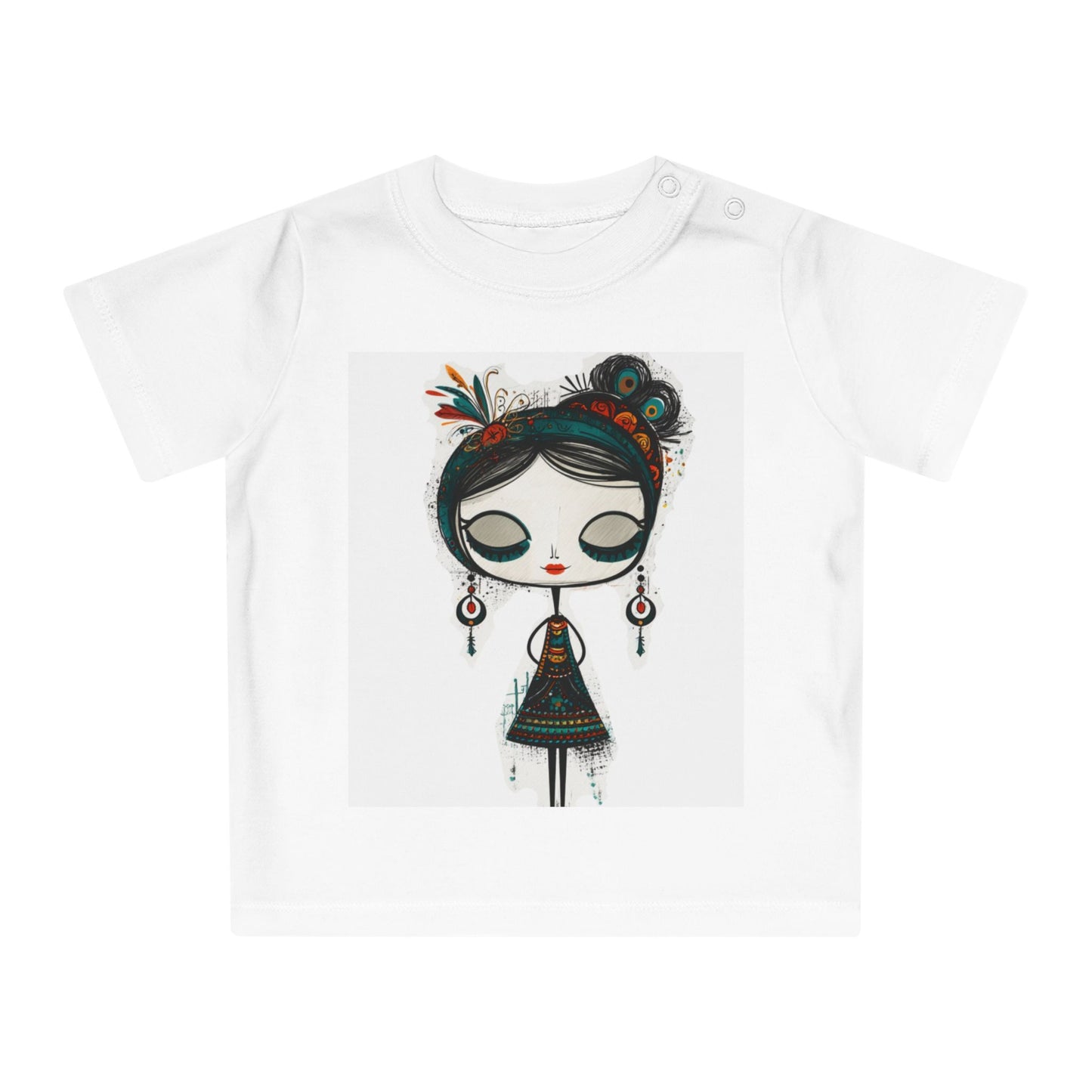 Baby T-Shirt - Kleine Frida – Große Träume - Frida Kahlo inspired
