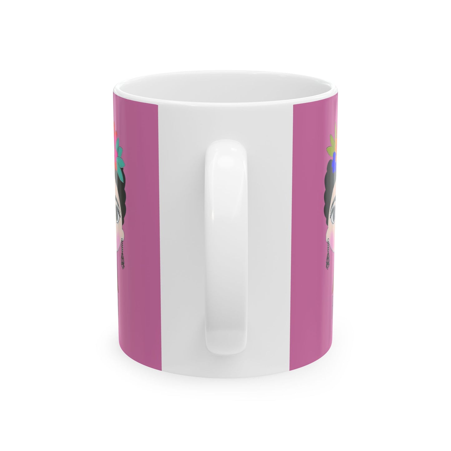 Frida Kahlo Inspired Ceramic Mug - Artistic Coffee Cup for Art Lovers, Gift for Friends, Unique Home Decor, 11oz, 15oz