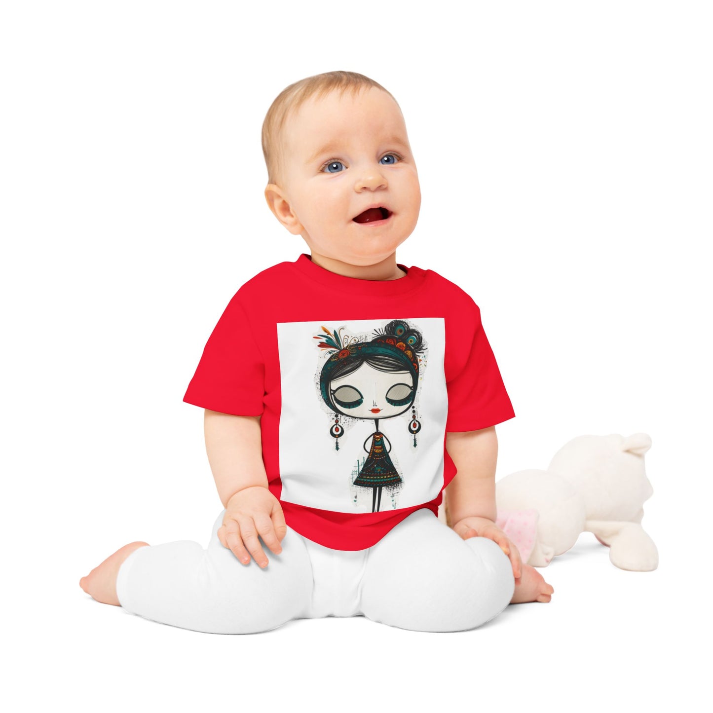 Baby T-Shirt - Kleine Frida – Große Träume - Frida Kahlo inspired
