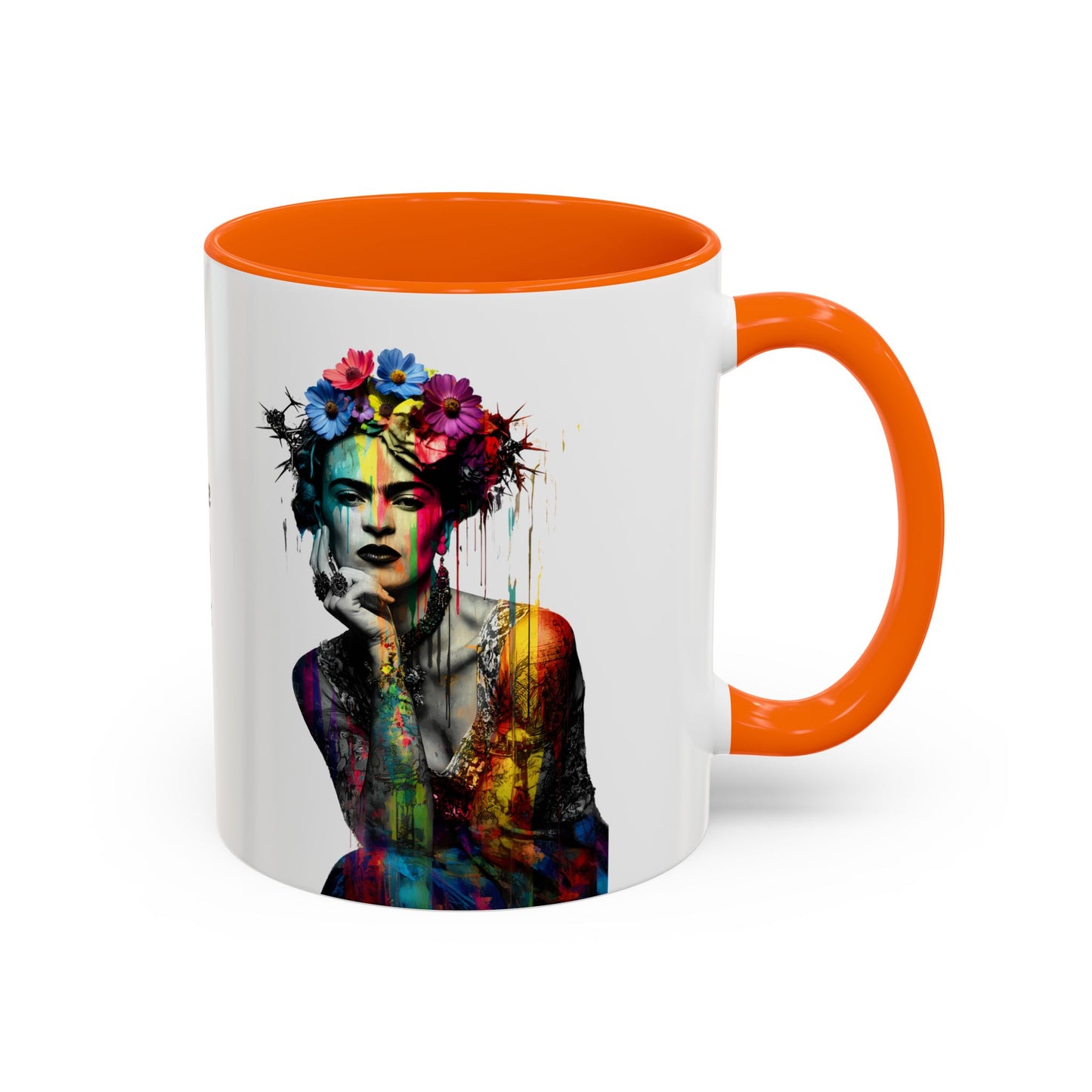 Frida Kahlo Inspired Accent Coffee Mug - "Love My Art" - 11 & 15oz
