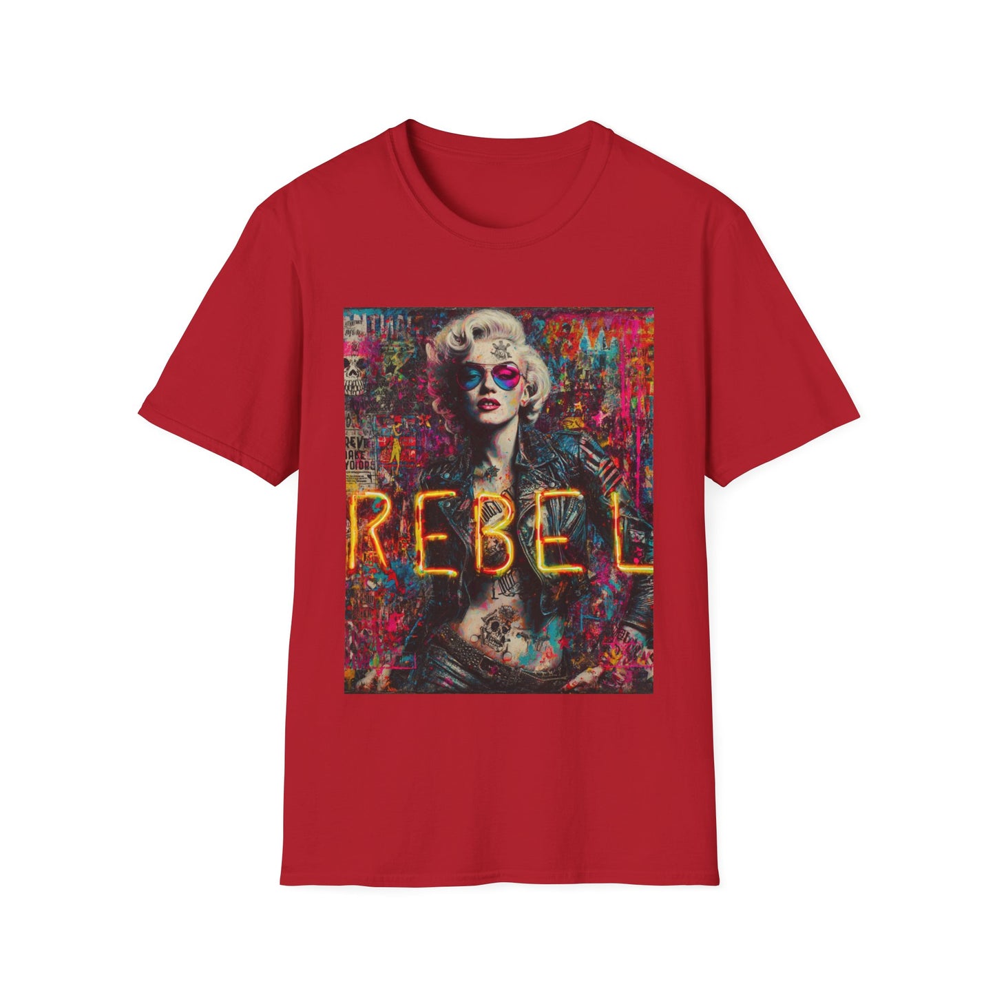 Rebel Vibe Unisex T-Shirt, Edgy Graphic Tee, Rock Style Shirt, Trendy Streetwear Top, Gift for Music Lovers, Alternative Fashion