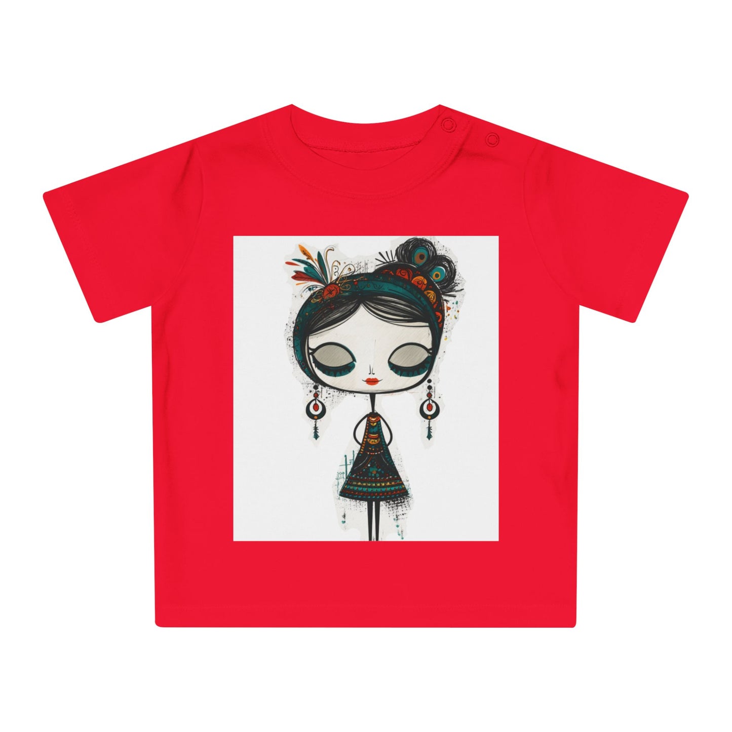 Baby T-Shirt - Kleine Frida – Große Träume - Frida Kahlo inspired