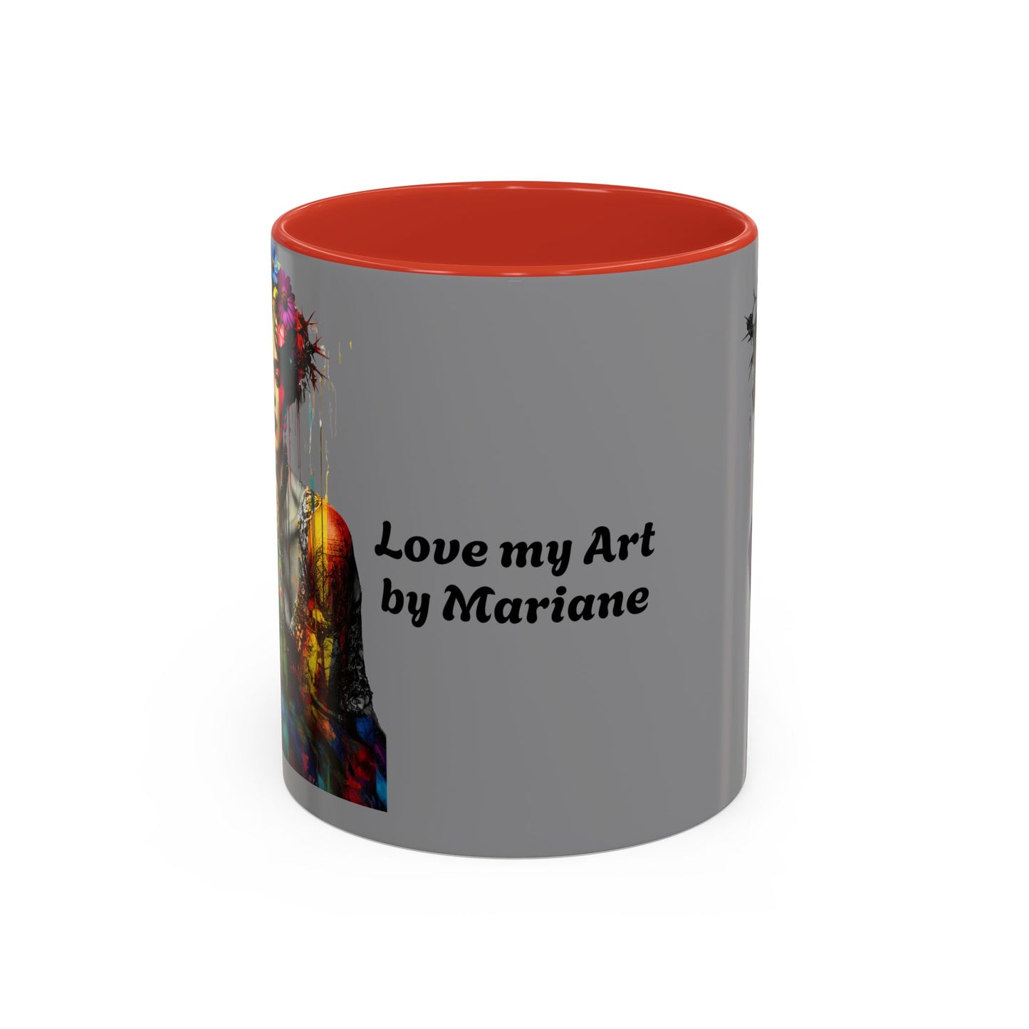 Colorful Frida Kahlo Accent Coffee Mug - Artistic Ceramic Mug for Enthusiasts