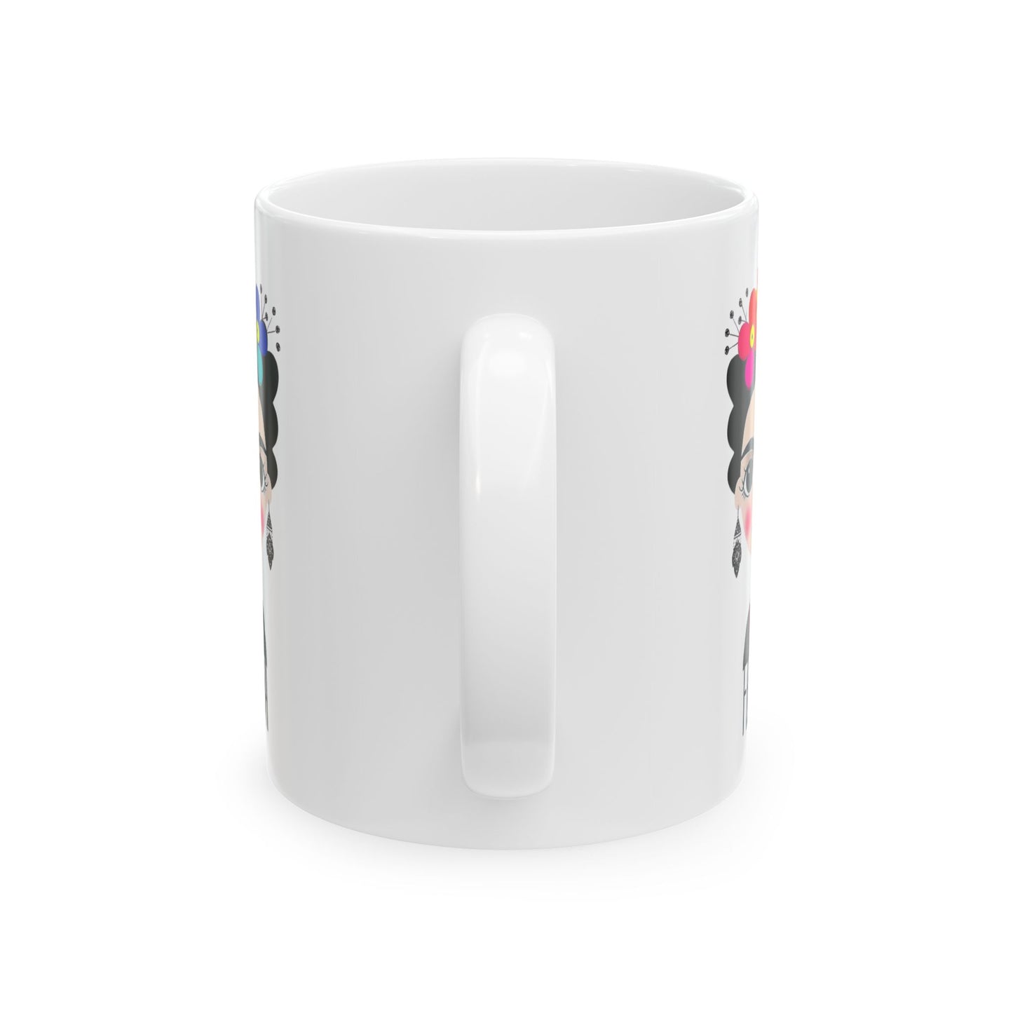 Frida Kahlo Inspired Ceramic Mug - Artistic Coffee Cup for Art Lovers, Gift for Friends, Unique Home Decor, 11oz, 15oz