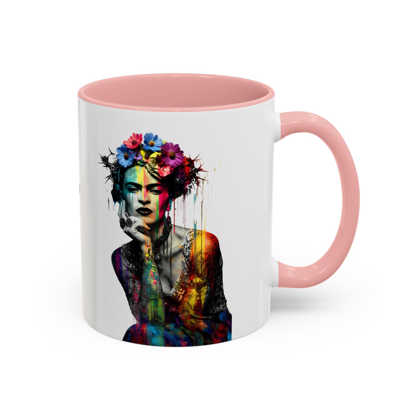 Frida Kahlo Inspired Accent Coffee Mug - "Love My Art" - 11 & 15oz