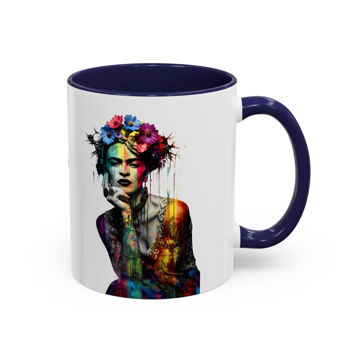 Frida Kahlo Inspired Accent Coffee Mug - "Love My Art" - 11 & 15oz
