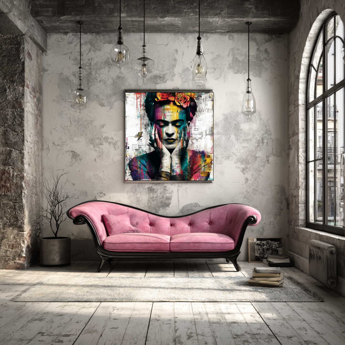 Frida Kahlo Matte Poster, Art Decor, Wall Art, Gift for Art Lovers, Home Decoration, Boho Wall Decor, Modern Art Print