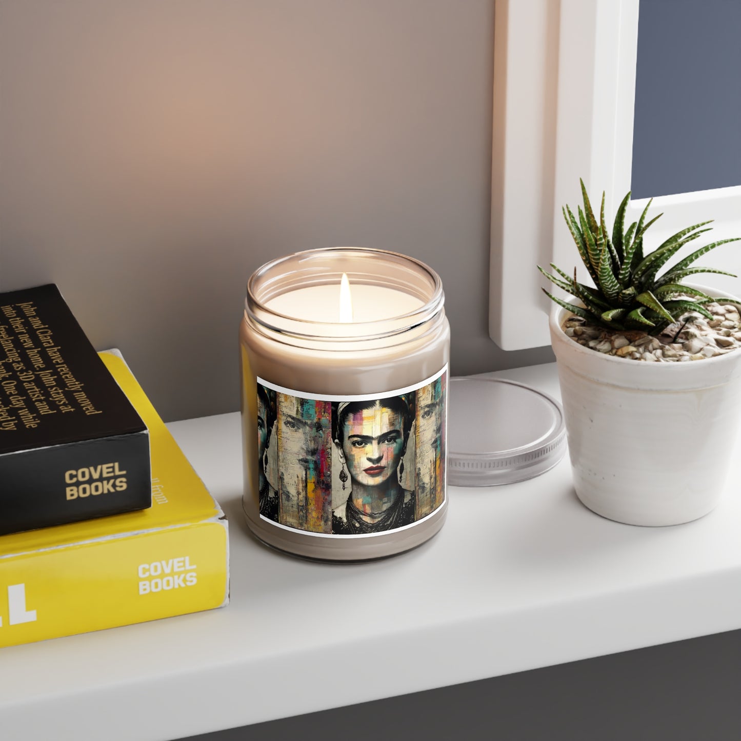 Frida Kahlo inspired Scented Candle | 9oz | Positivity Gift | Home Decor | Aromatherapy | Art Lover's Gift | Unique Candles