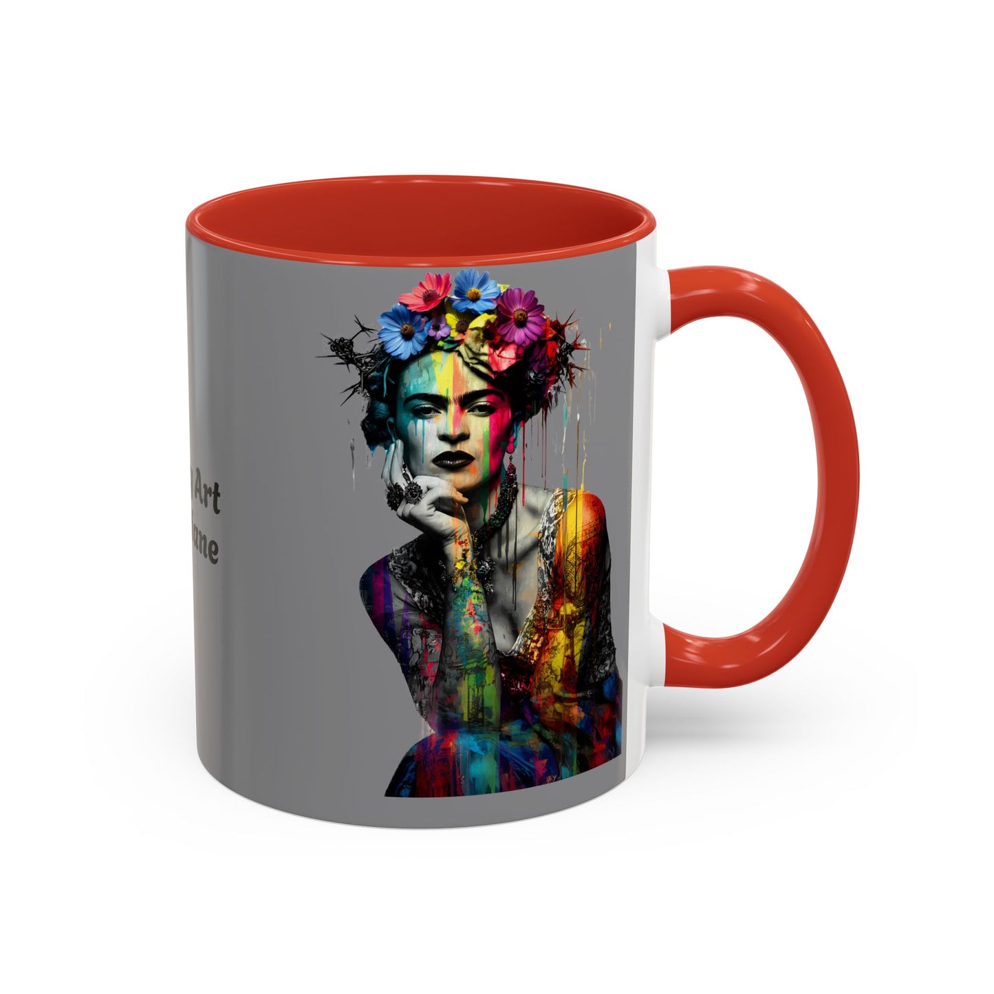 Colorful Frida Kahlo Accent Coffee Mug - Artistic Ceramic Mug for Enthusiasts