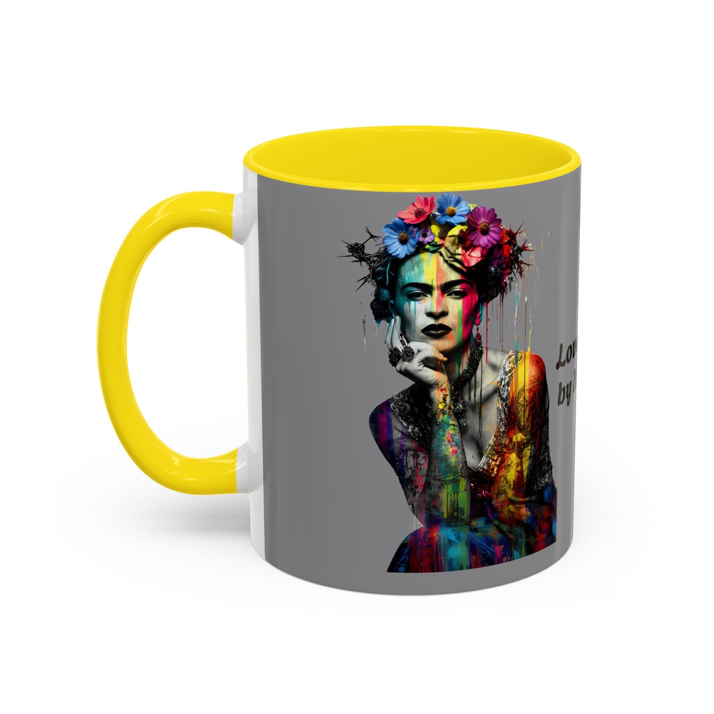 Colorful Frida Kahlo Accent Coffee Mug - Artistic Ceramic Mug for Enthusiasts