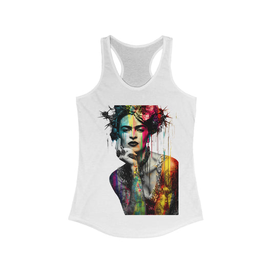 Frida Inspired Empowerment Tank Top, Inspirational Racerback, Women's Art Apparel, Gift for Her, Summer Wardrobe Essential, Fitness Shirt