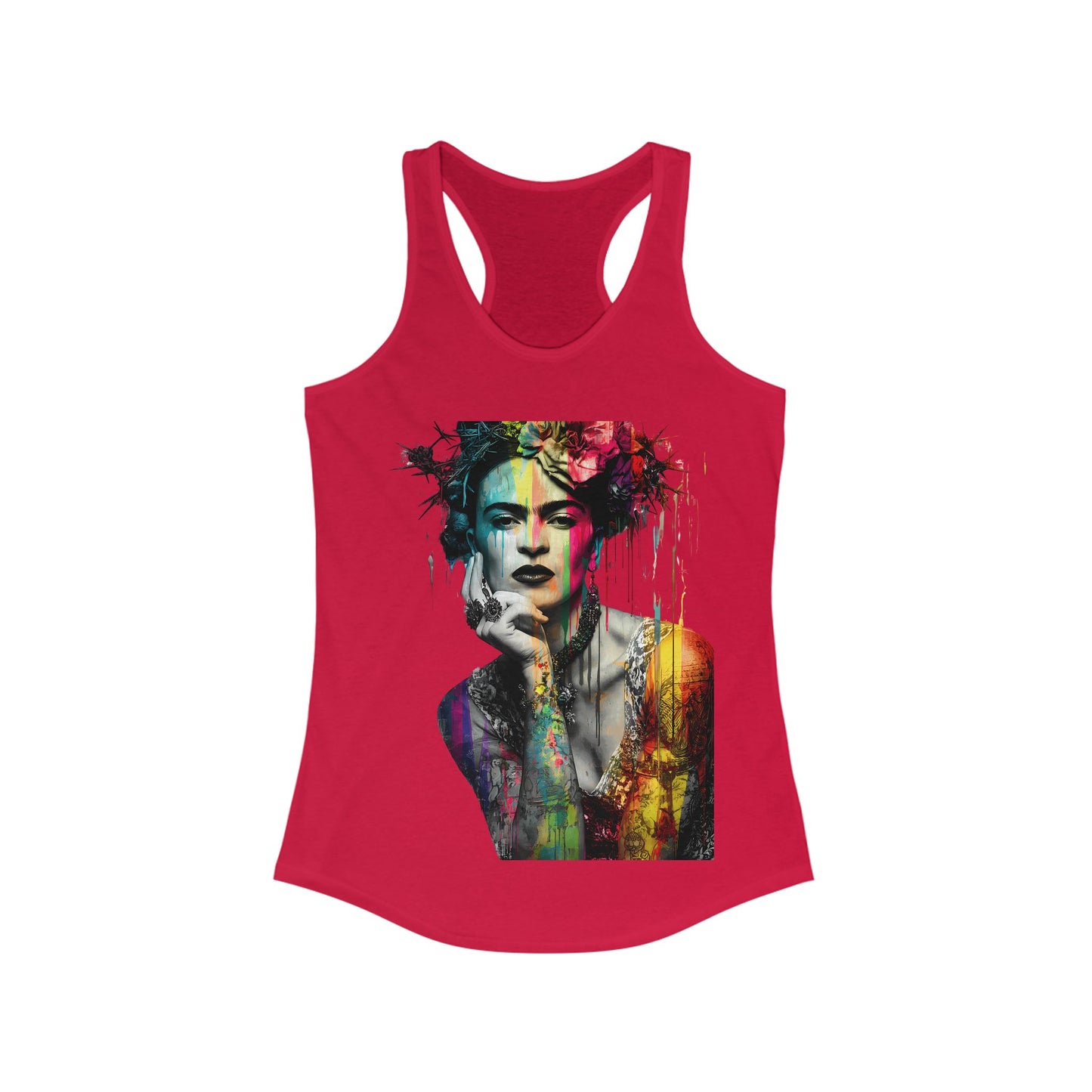 Frida Inspired Empowerment Tank Top, Inspirational Racerback, Women's Art Apparel, Gift for Her, Summer Wardrobe Essential, Fitness Shirt