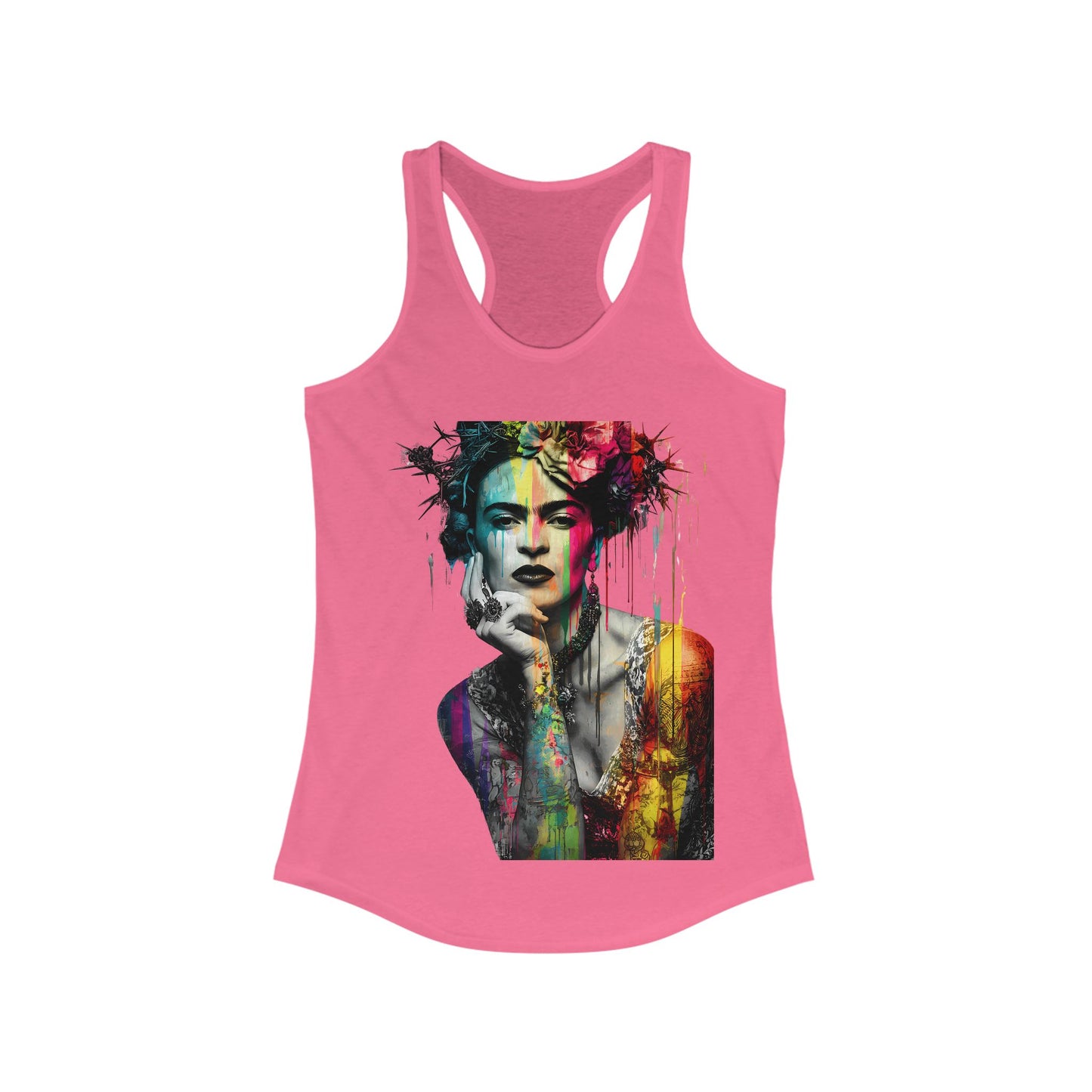 Frida Inspired Empowerment Tank Top, Inspirational Racerback, Women's Art Apparel, Gift for Her, Summer Wardrobe Essential, Fitness Shirt