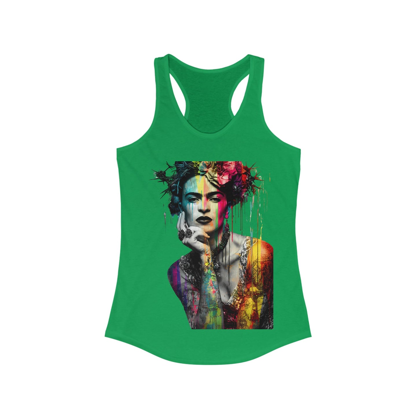 Frida Inspired Empowerment Tank Top, Inspirational Racerback, Women's Art Apparel, Gift for Her, Summer Wardrobe Essential, Fitness Shirt
