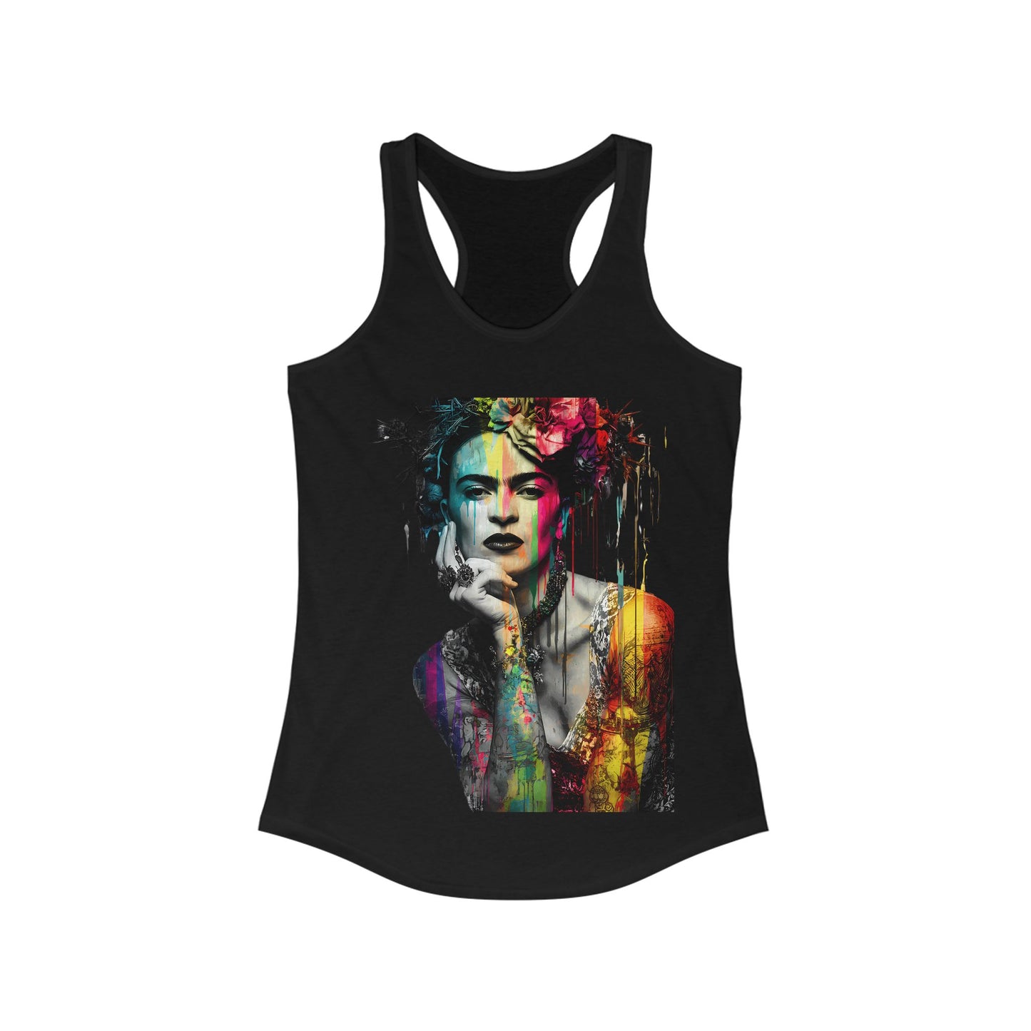 Frida Inspired Empowerment Tank Top, Inspirational Racerback, Women's Art Apparel, Gift for Her, Summer Wardrobe Essential, Fitness Shirt