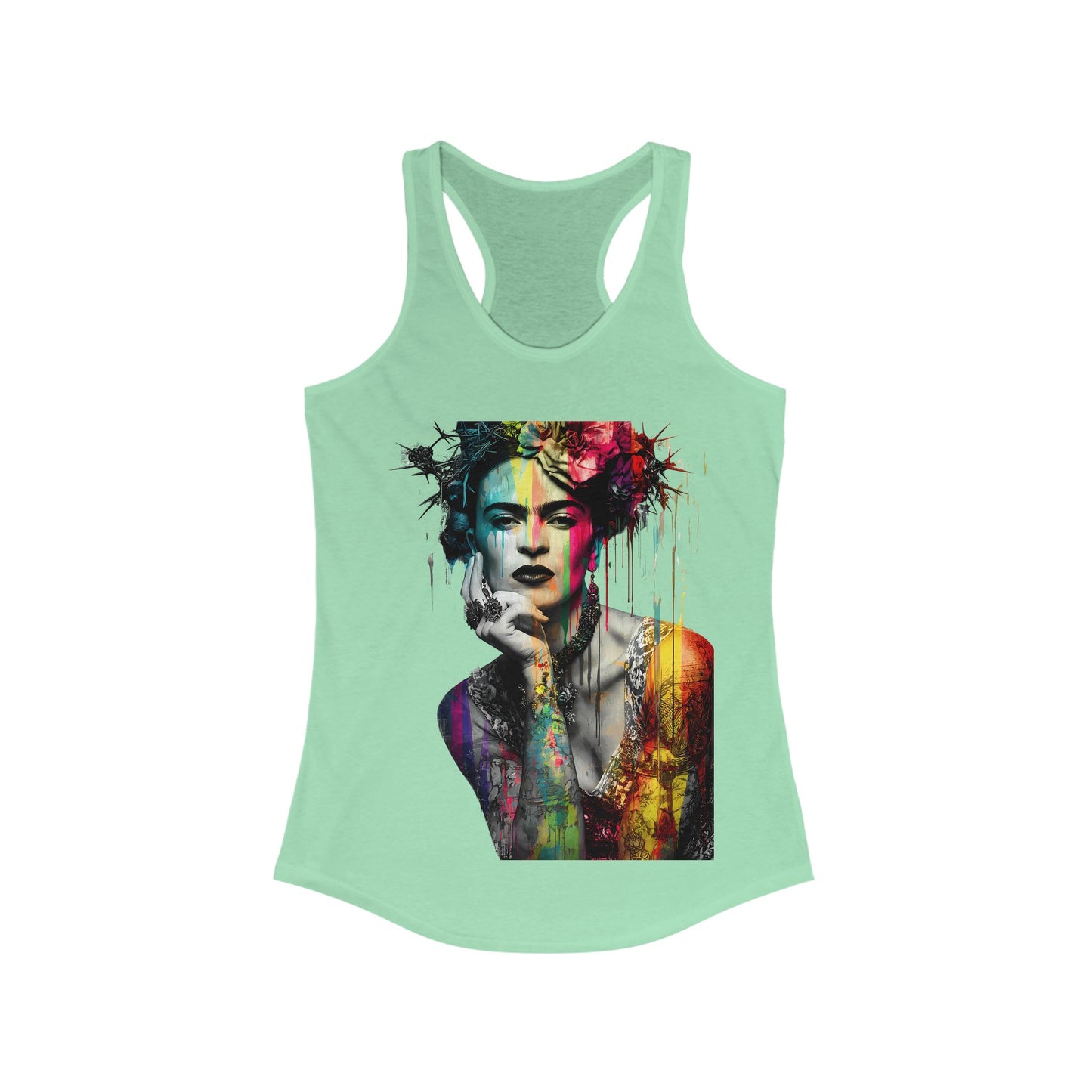 Frida Inspired Empowerment Tank Top, Inspirational Racerback, Women's Art Apparel, Gift for Her, Summer Wardrobe Essential, Fitness Shirt