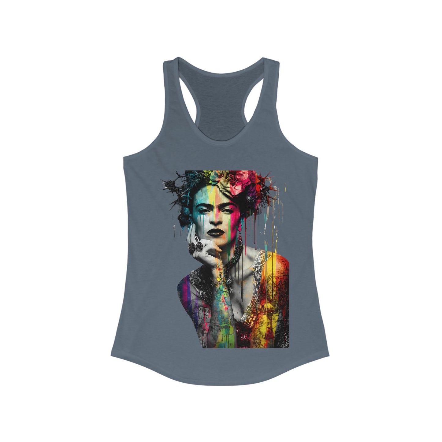 Frida Inspired Empowerment Tank Top, Inspirational Racerback, Women's Art Apparel, Gift for Her, Summer Wardrobe Essential, Fitness Shirt