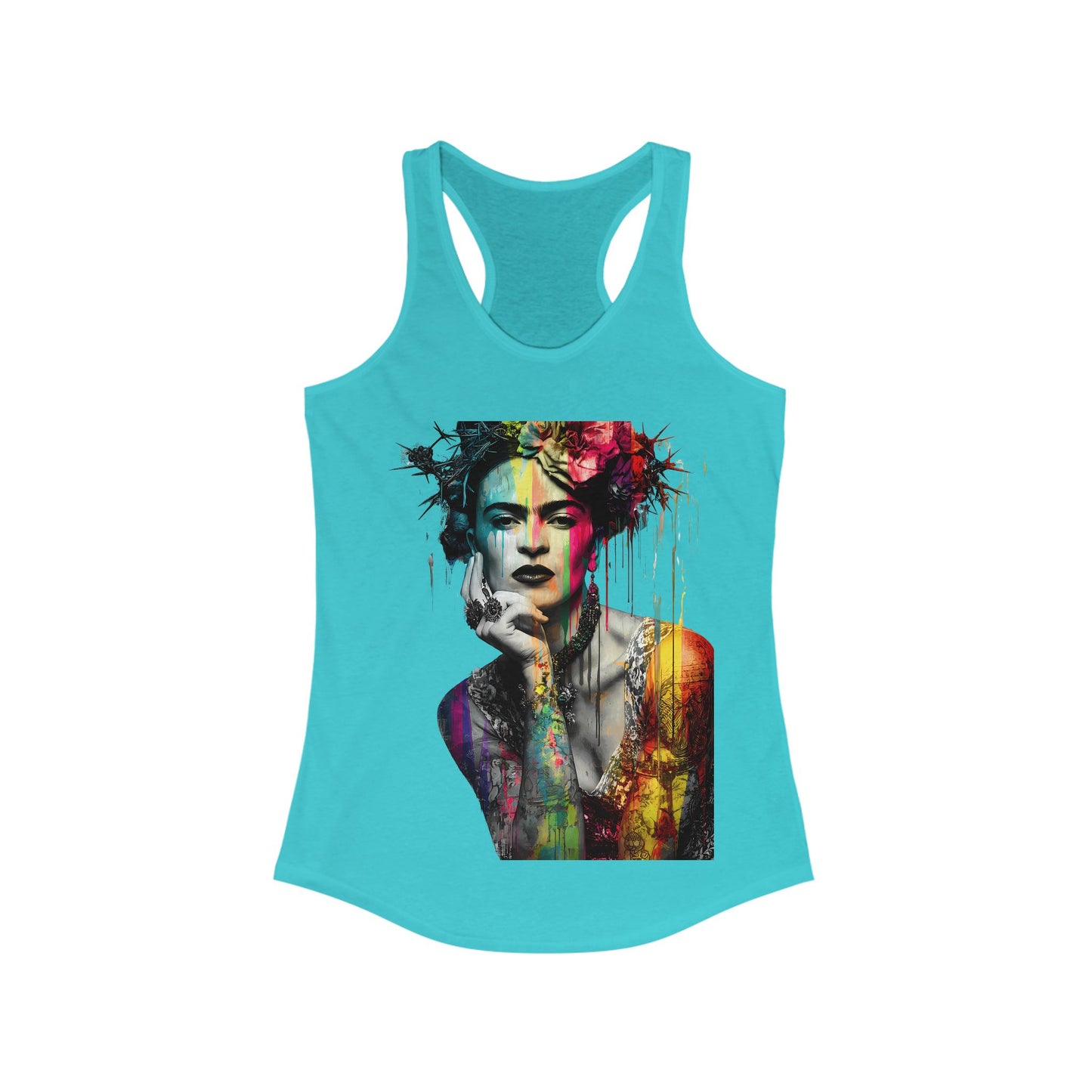 Frida Inspired Empowerment Tank Top, Inspirational Racerback, Women's Art Apparel, Gift for Her, Summer Wardrobe Essential, Fitness Shirt
