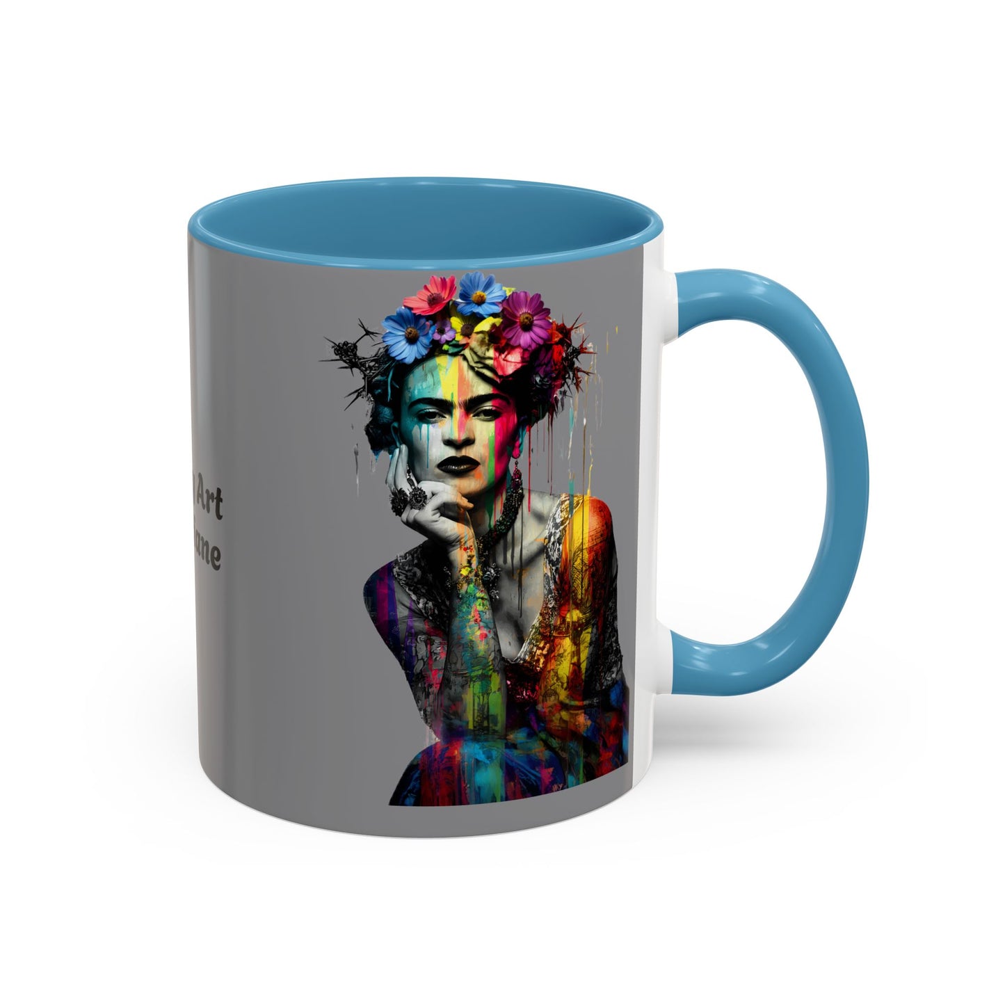 Colorful Frida Kahlo Accent Coffee Mug - Artistic Ceramic Mug for Enthusiasts