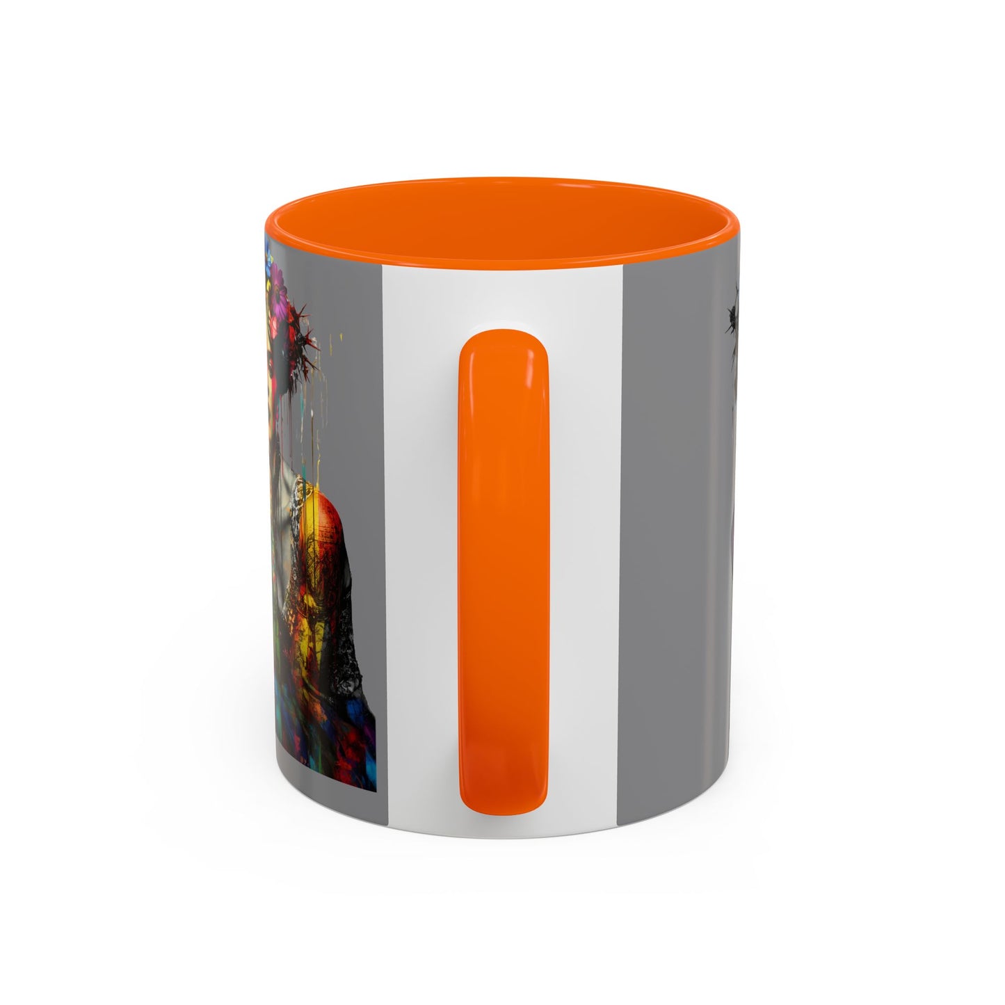 Colorful Frida Kahlo Accent Coffee Mug - Artistic Ceramic Mug for Enthusiasts