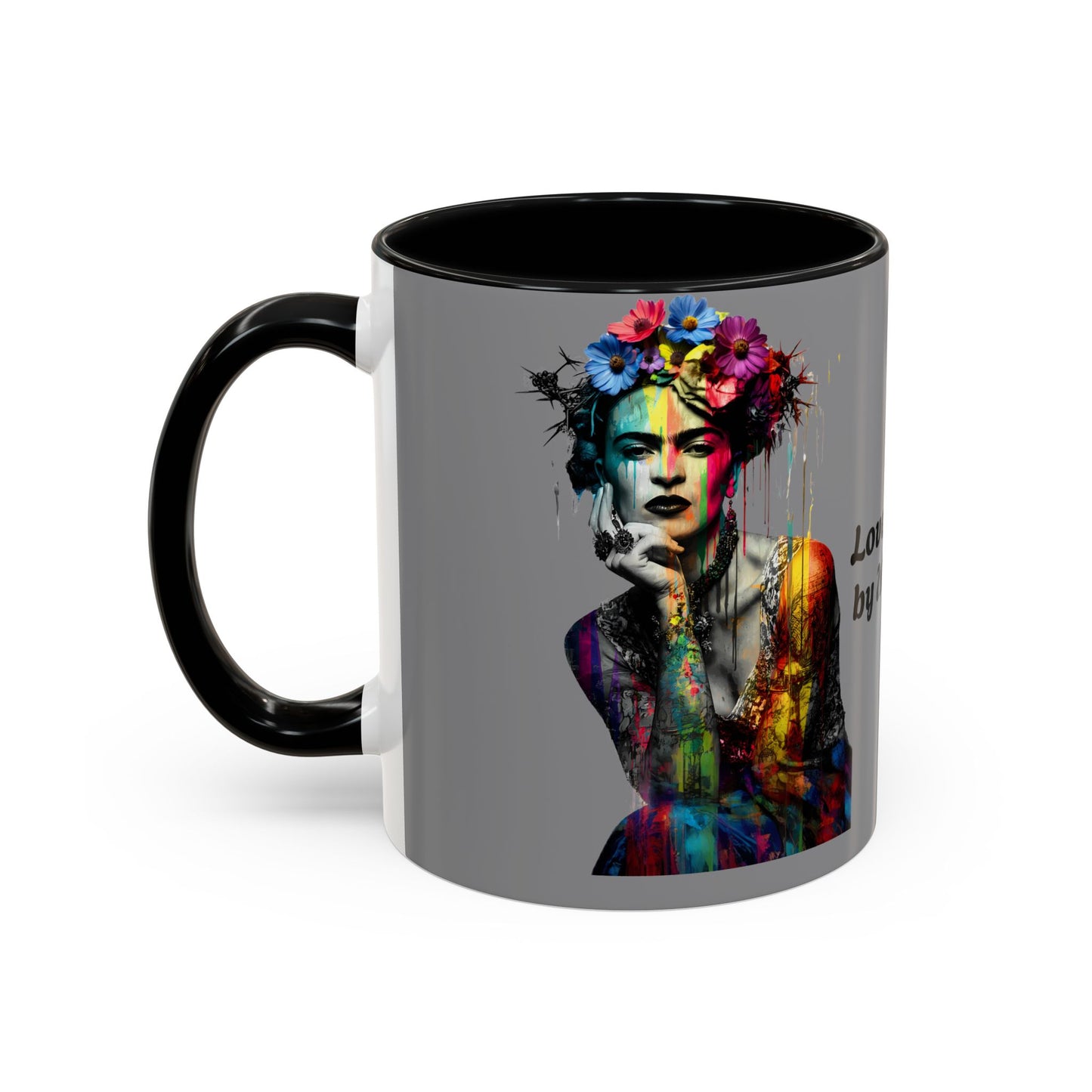 Colorful Frida Kahlo Accent Coffee Mug - Artistic Ceramic Mug for Enthusiasts