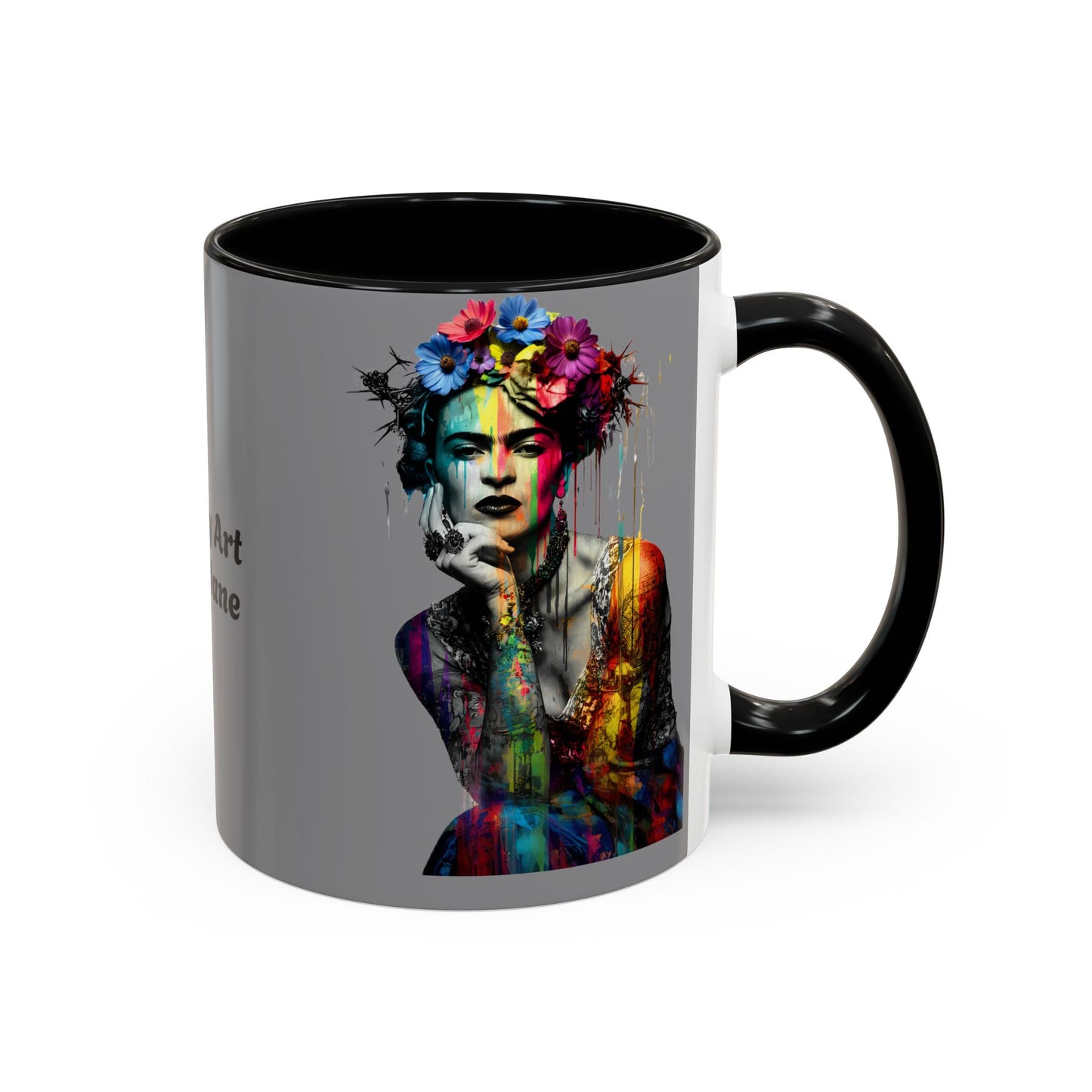 Colorful Frida Kahlo Accent Coffee Mug - Artistic Ceramic Mug for Enthusiasts
