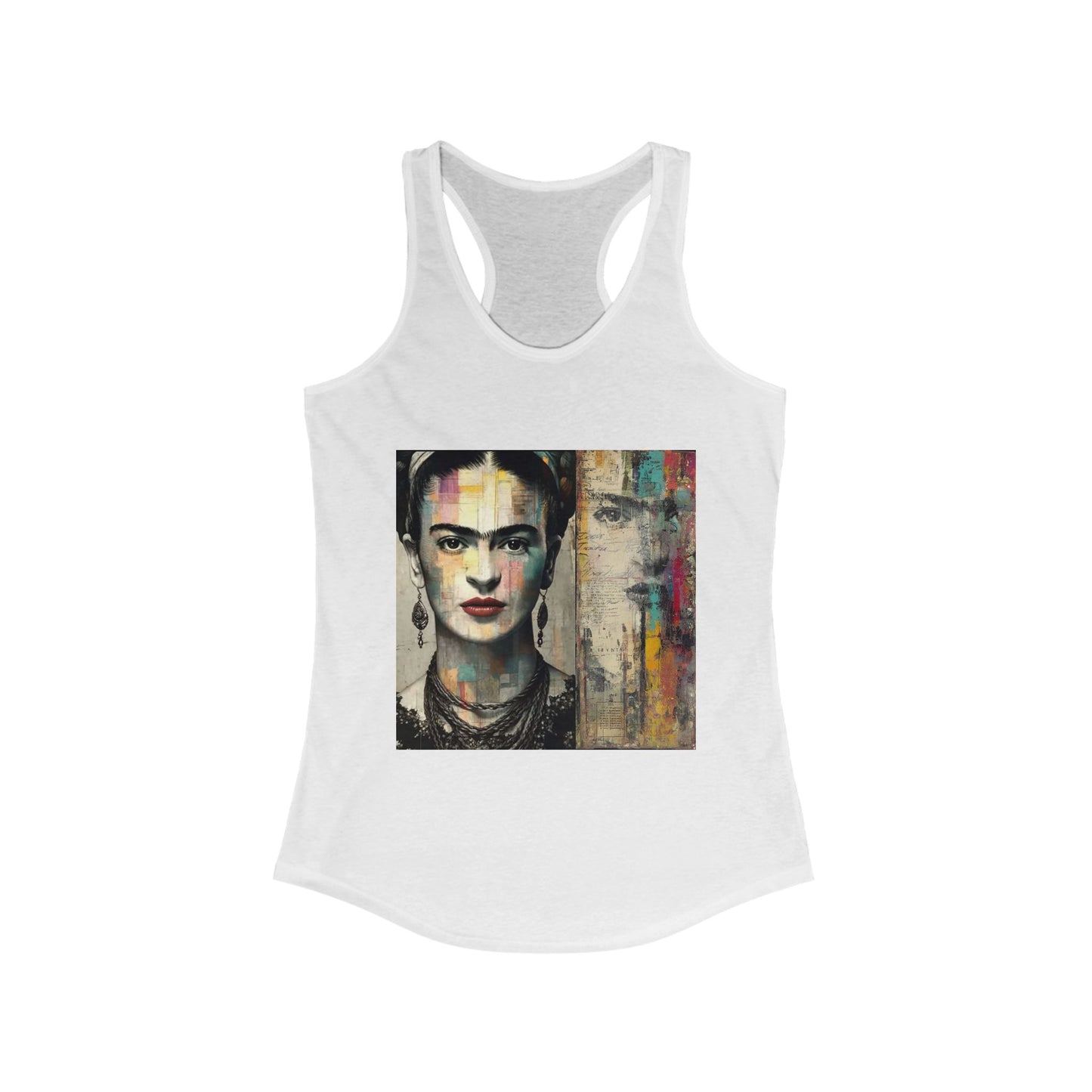 Frida Kahlo Inspired Women's Racerback Tank Top - Artistic Chic Apparel