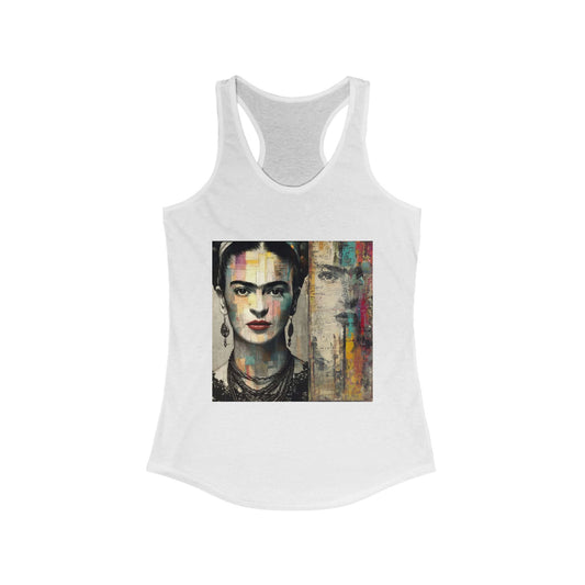 Frida Kahlo Inspired Women's Racerback Tank Top - Artistic Chic Apparel