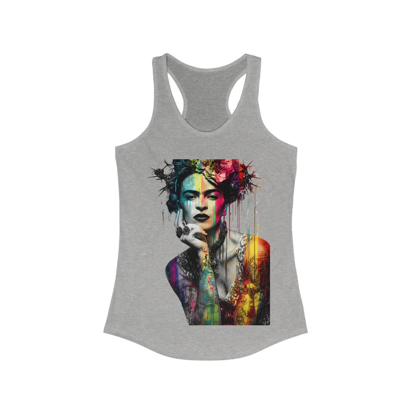 Frida Inspired Empowerment Tank Top, Inspirational Racerback, Women's Art Apparel, Gift for Her, Summer Wardrobe Essential, Fitness Shirt
