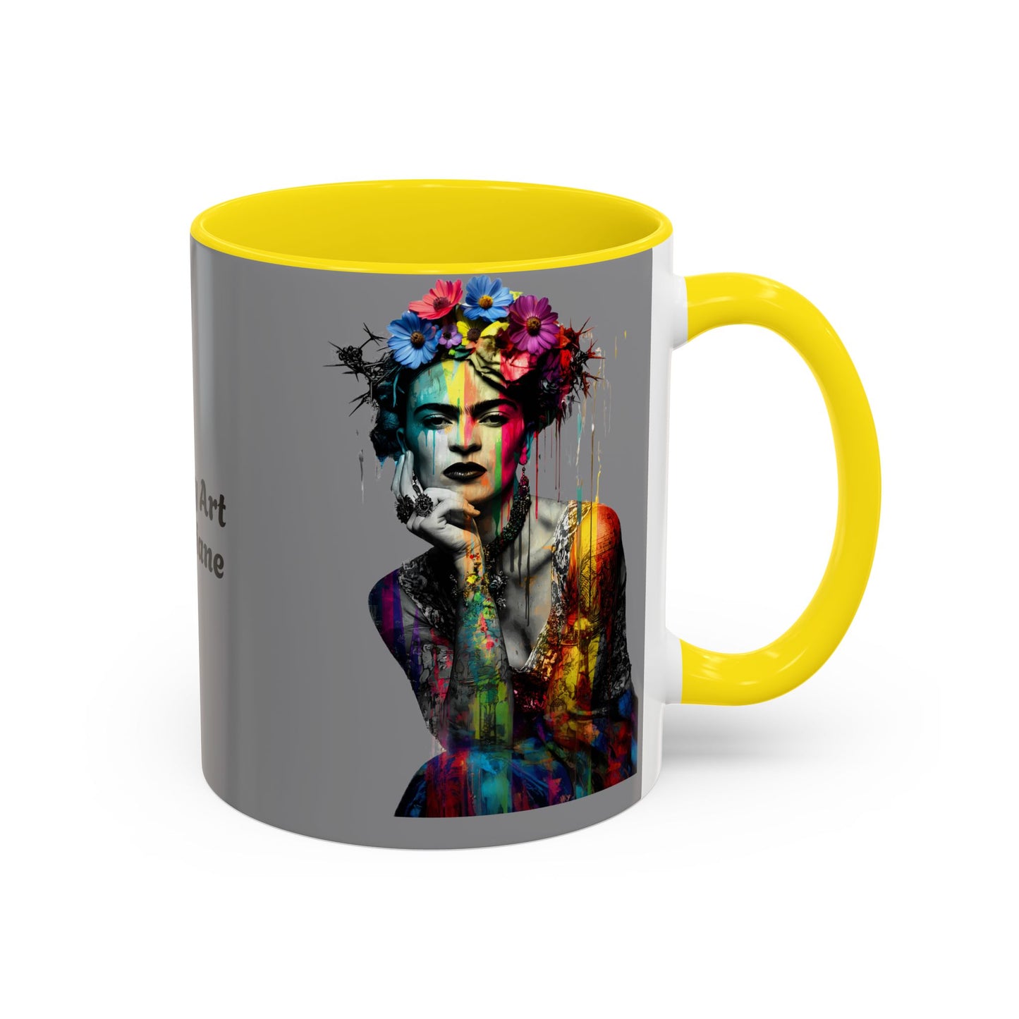 Colorful Frida Kahlo Accent Coffee Mug - Artistic Ceramic Mug for Enthusiasts