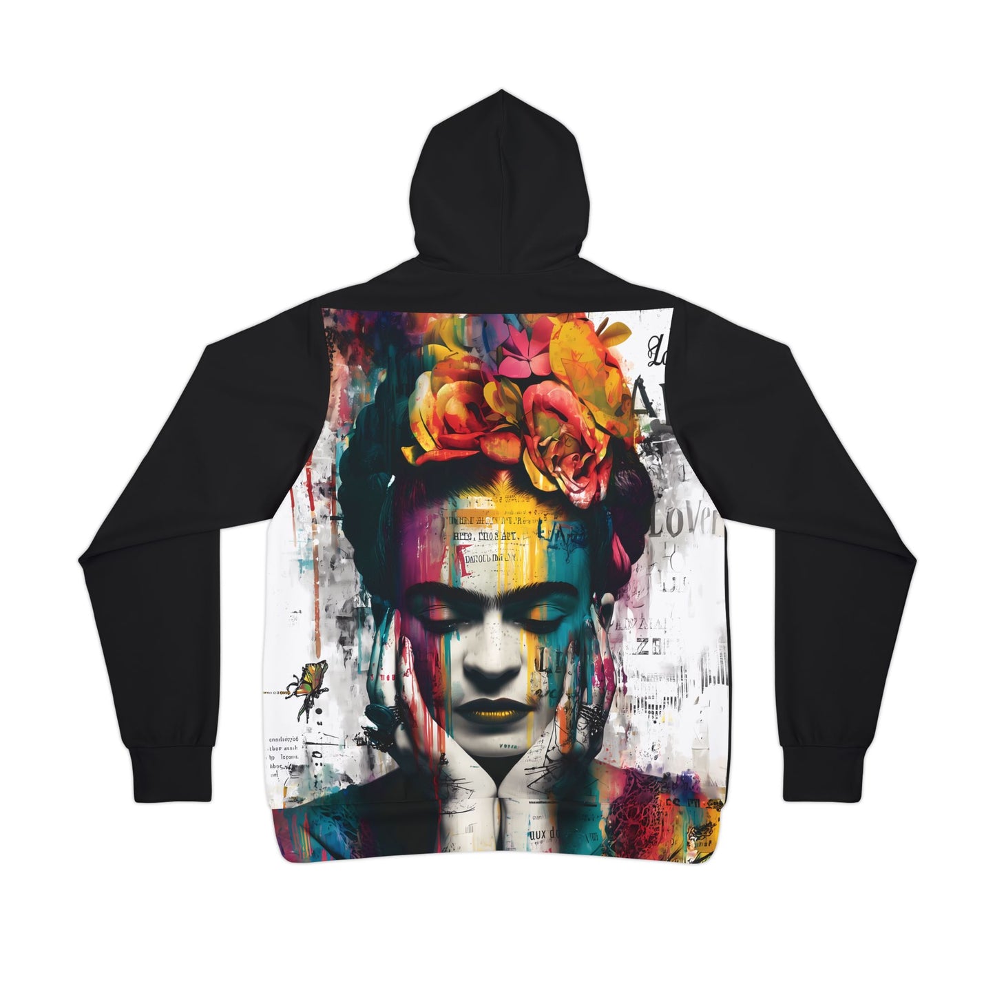 Copy of Frida Kahlo Inspired Athletic Hoodie, Artistic Sportwear, Unique Sweatshirt, Gift for Artists, Colorful Hoodie for Everyday