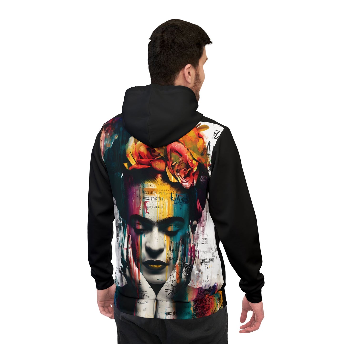 Copy of Frida Kahlo Inspired Athletic Hoodie, Artistic Sportwear, Unique Sweatshirt, Gift for Artists, Colorful Hoodie for Everyday