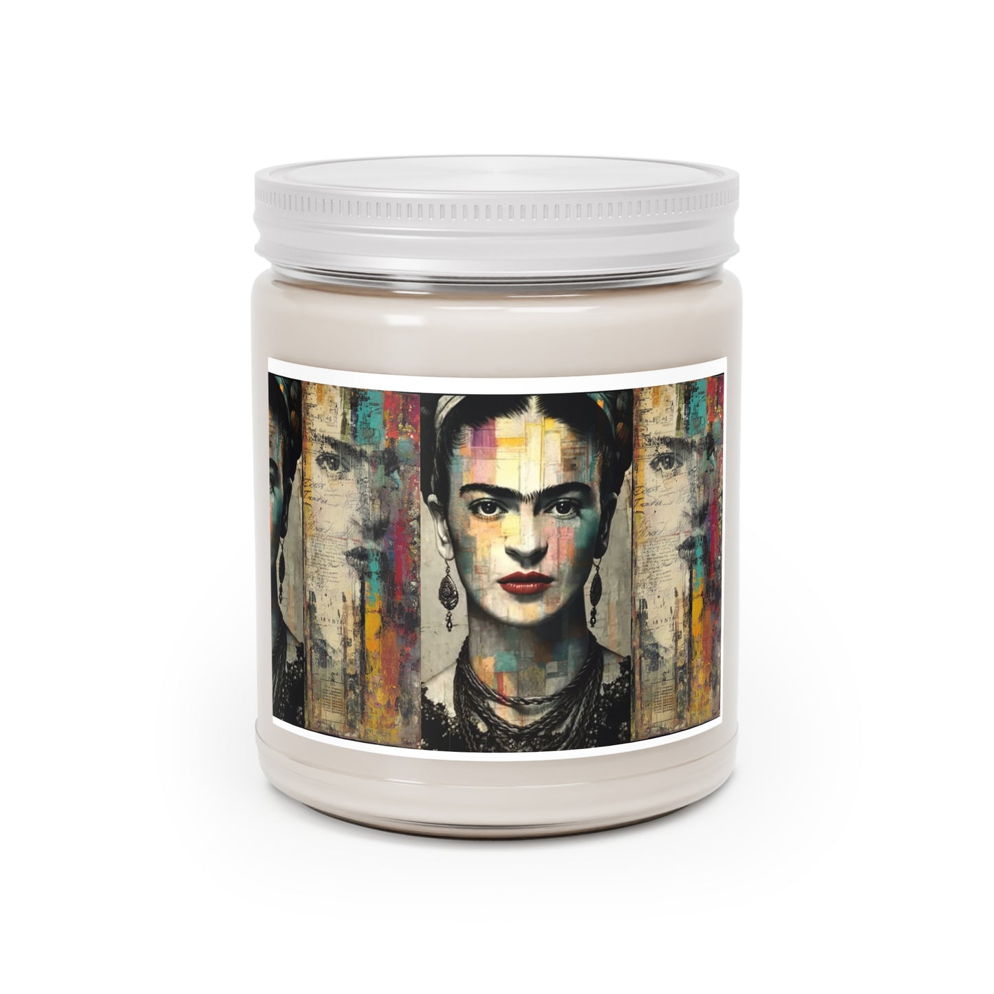 Frida Kahlo inspired Scented Candle | 9oz | Positivity Gift | Home Decor | Aromatherapy | Art Lover's Gift | Unique Candles