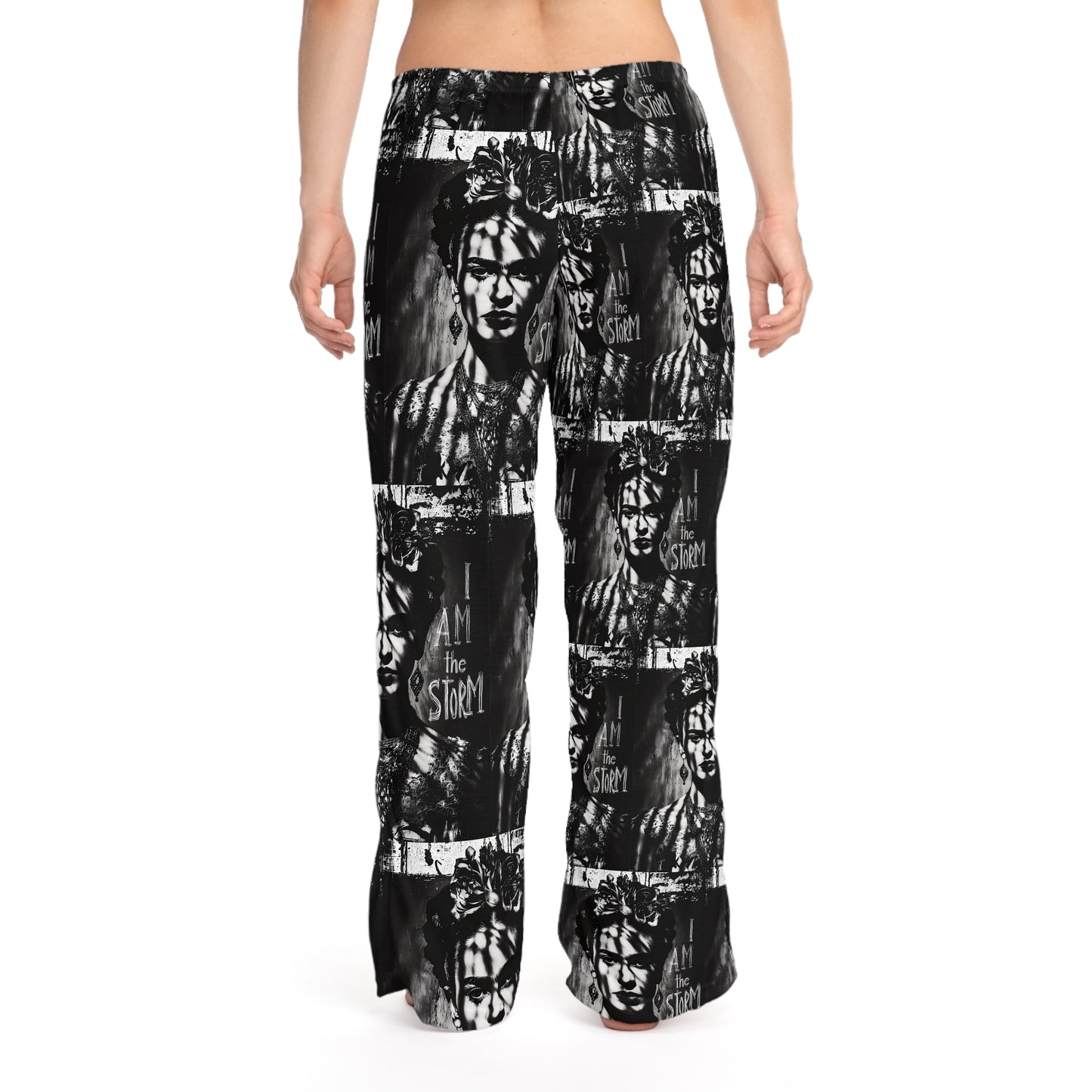Frida Kahlo inspired Women's Pajama Pants, Cozy Sleepwear, Chill Nightwear, Unique Gift for Her, Inspirational Loungewear, I Am the Storm