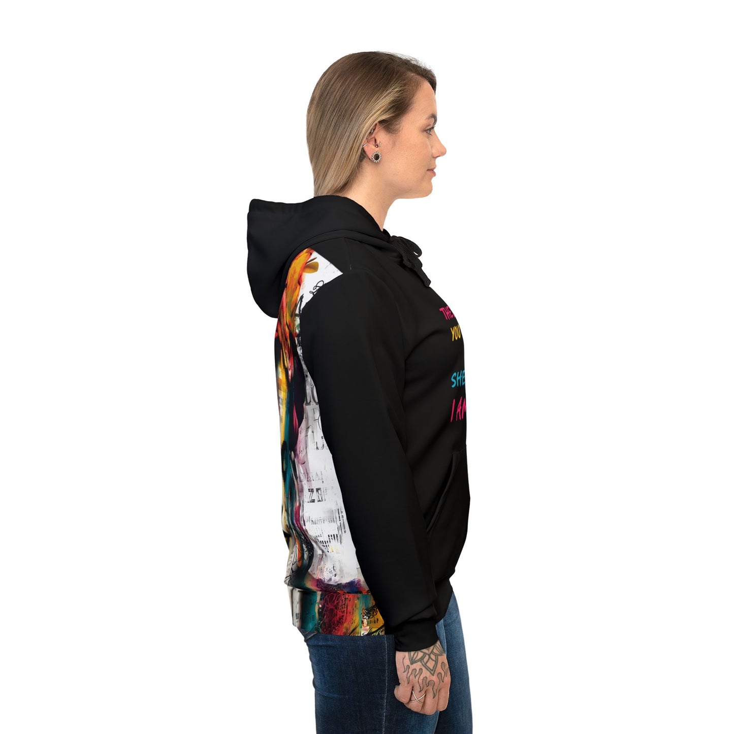 Copy of Frida Kahlo Inspired Athletic Hoodie, Artistic Sportwear, Unique Sweatshirt, Gift for Artists, Colorful Hoodie for Everyday