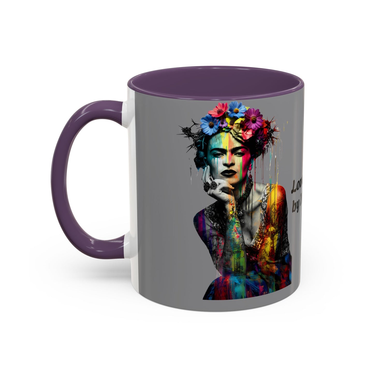 Colorful Frida Kahlo Accent Coffee Mug - Artistic Ceramic Mug for Enthusiasts