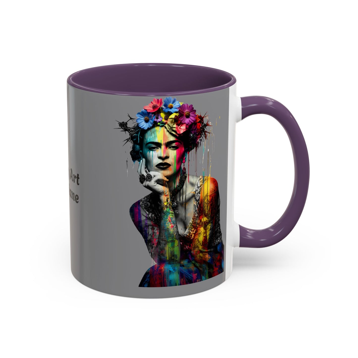 Colorful Frida Kahlo Accent Coffee Mug - Artistic Ceramic Mug for Enthusiasts