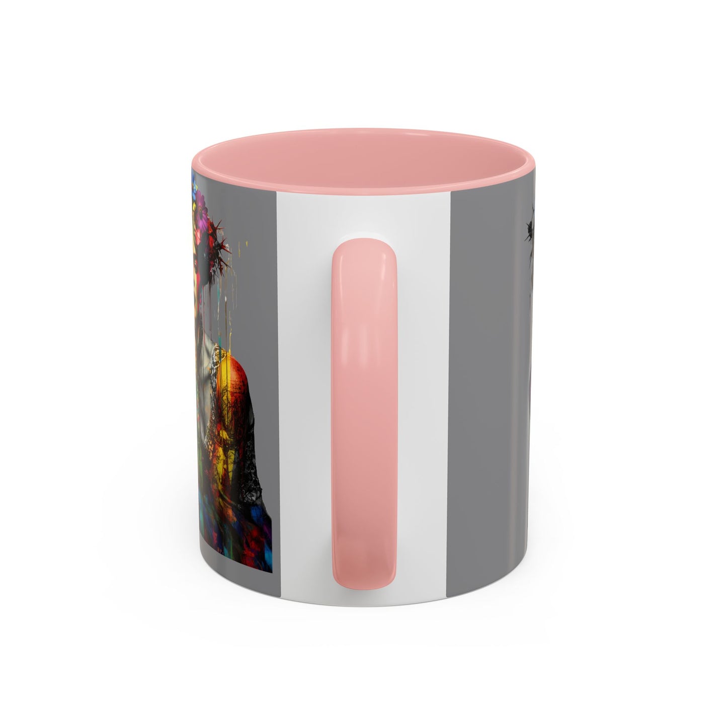 Colorful Frida Kahlo Accent Coffee Mug - Artistic Ceramic Mug for Enthusiasts