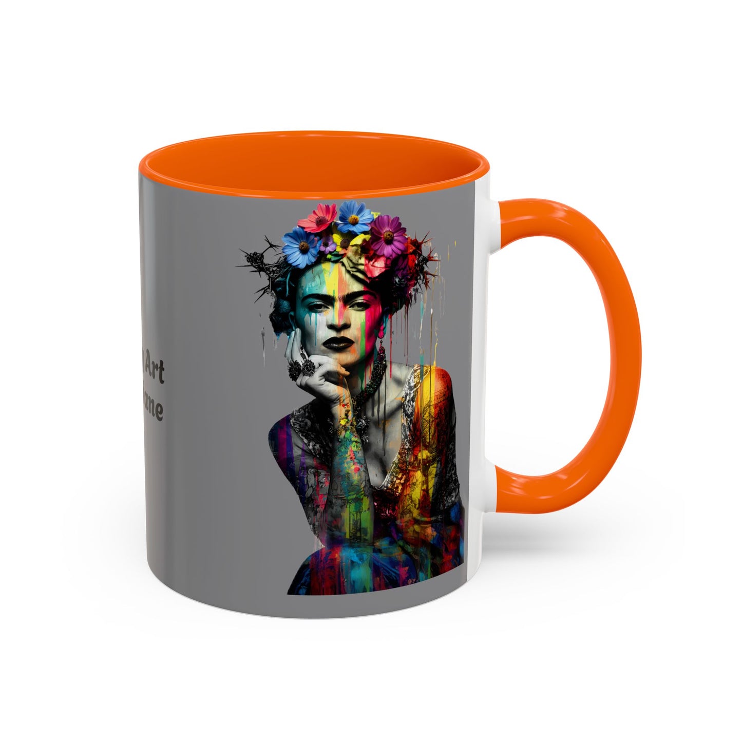Colorful Frida Kahlo Accent Coffee Mug - Artistic Ceramic Mug for Enthusiasts
