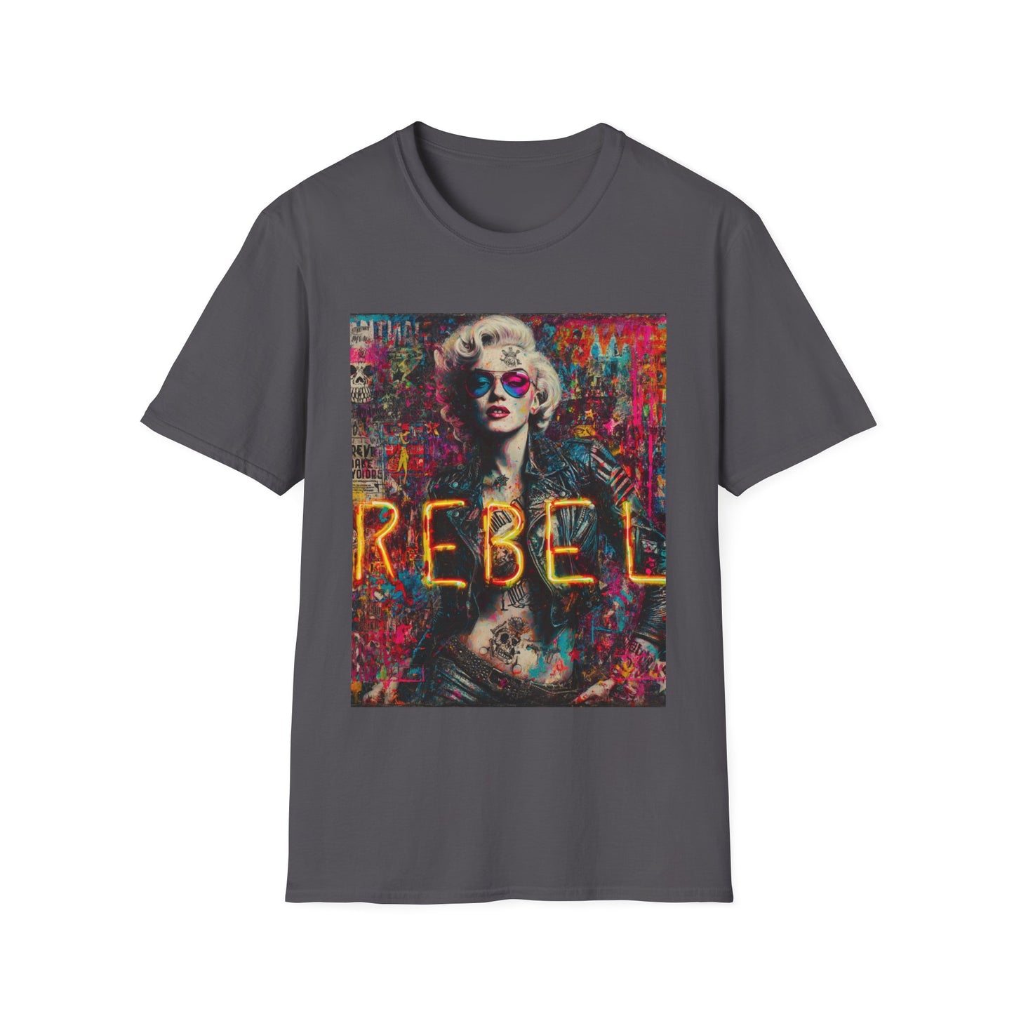Rebel Vibe Unisex T-Shirt, Edgy Graphic Tee, Rock Style Shirt, Trendy Streetwear Top, Gift for Music Lovers, Alternative Fashion