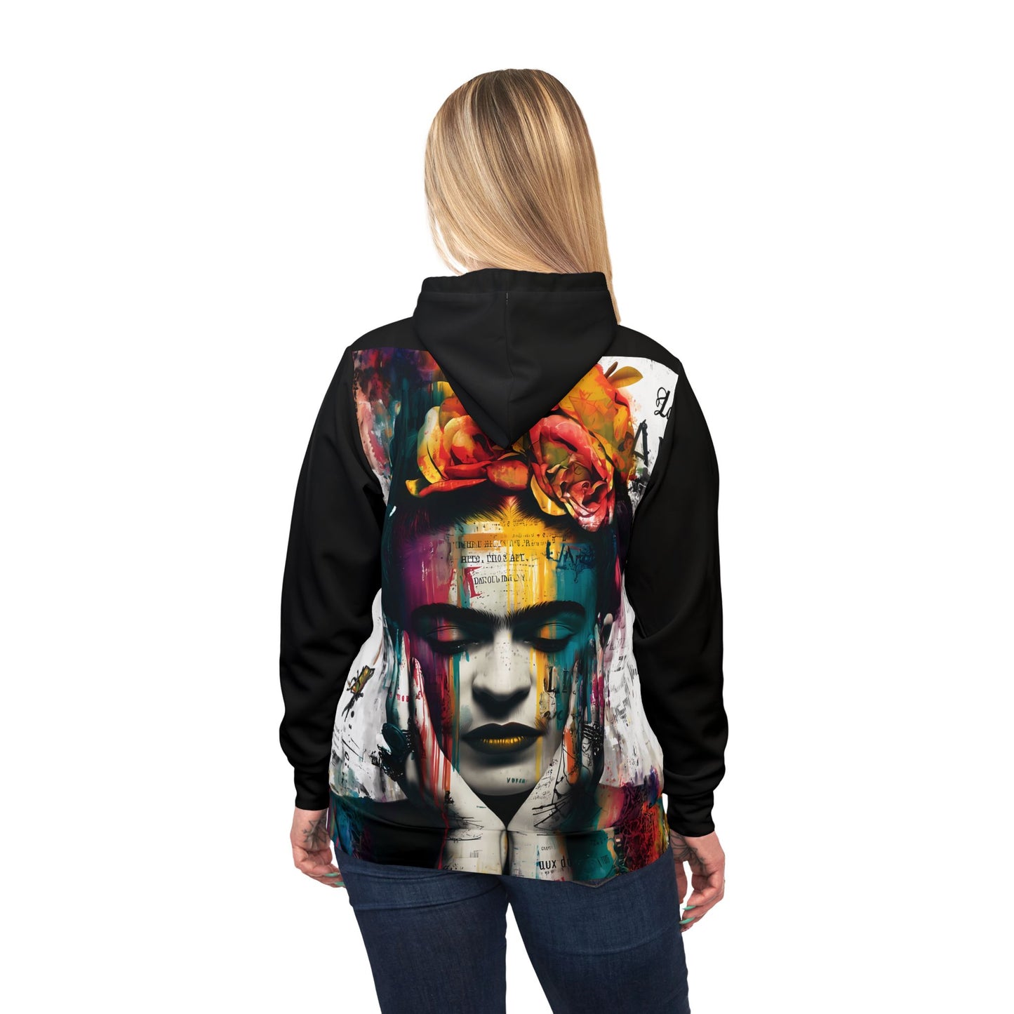 Copy of Frida Kahlo Inspired Athletic Hoodie, Artistic Sportwear, Unique Sweatshirt, Gift for Artists, Colorful Hoodie for Everyday
