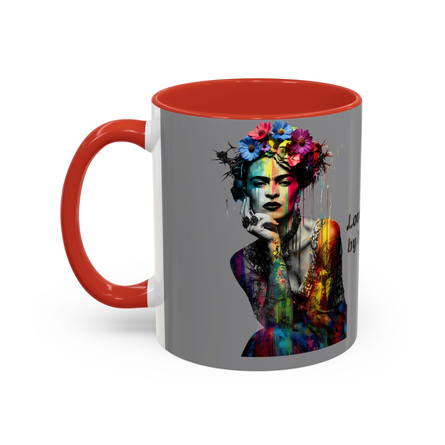 Colorful Frida Kahlo Accent Coffee Mug - Artistic Ceramic Mug for Enthusiasts