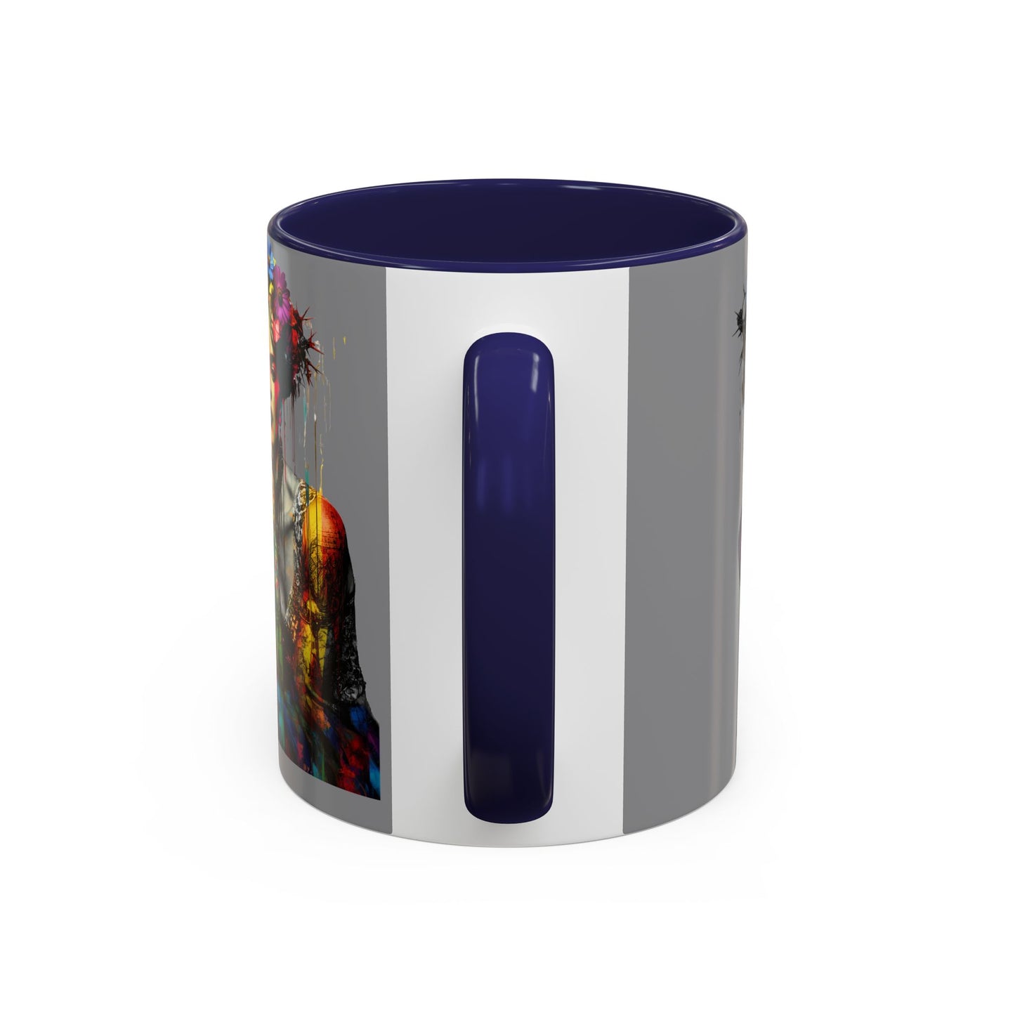 Colorful Frida Kahlo Accent Coffee Mug - Artistic Ceramic Mug for Enthusiasts
