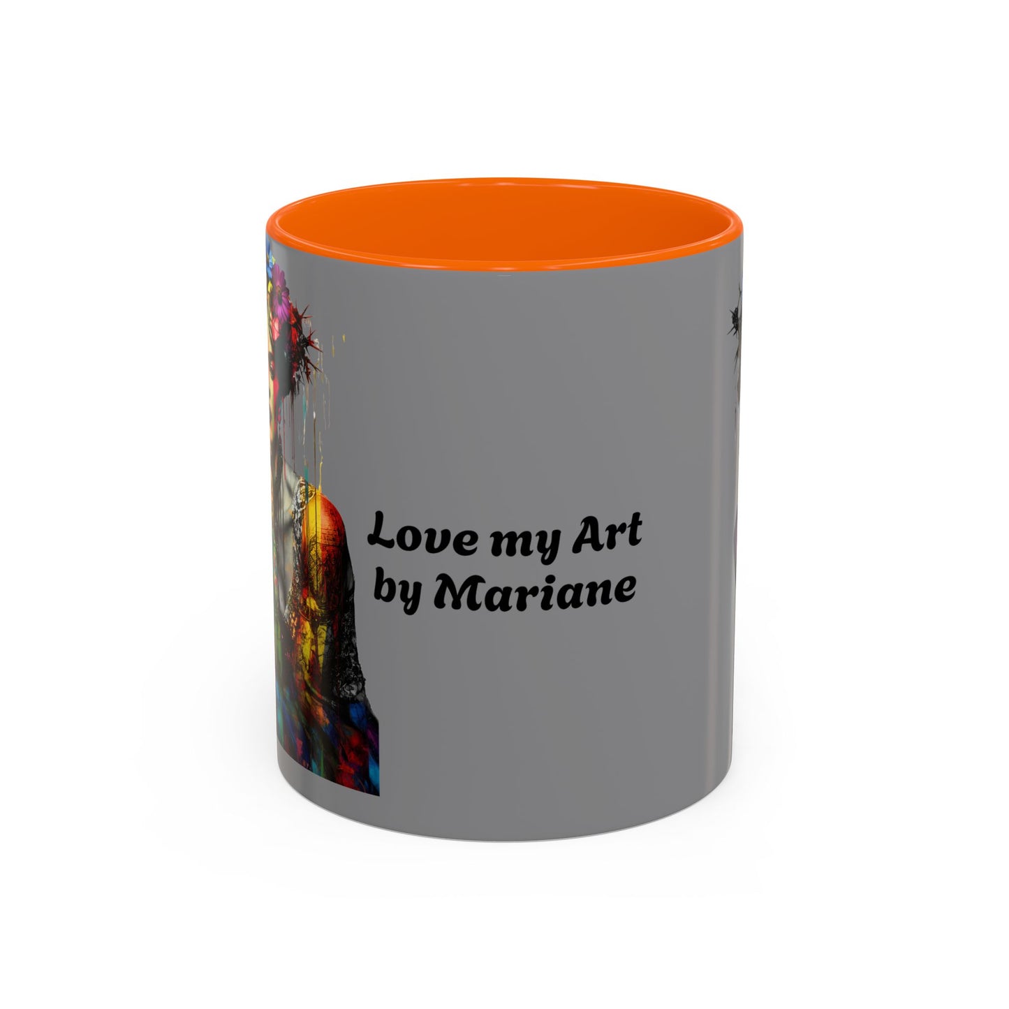 Colorful Frida Kahlo Accent Coffee Mug - Artistic Ceramic Mug for Enthusiasts
