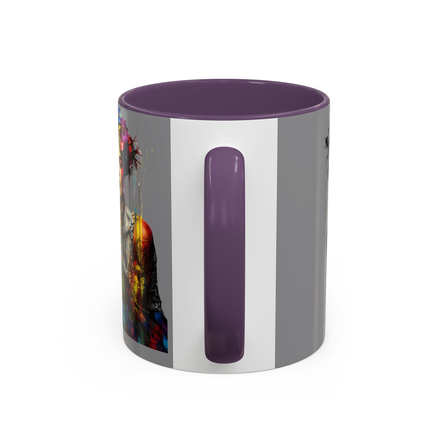 Colorful Frida Kahlo Accent Coffee Mug - Artistic Ceramic Mug for Enthusiasts
