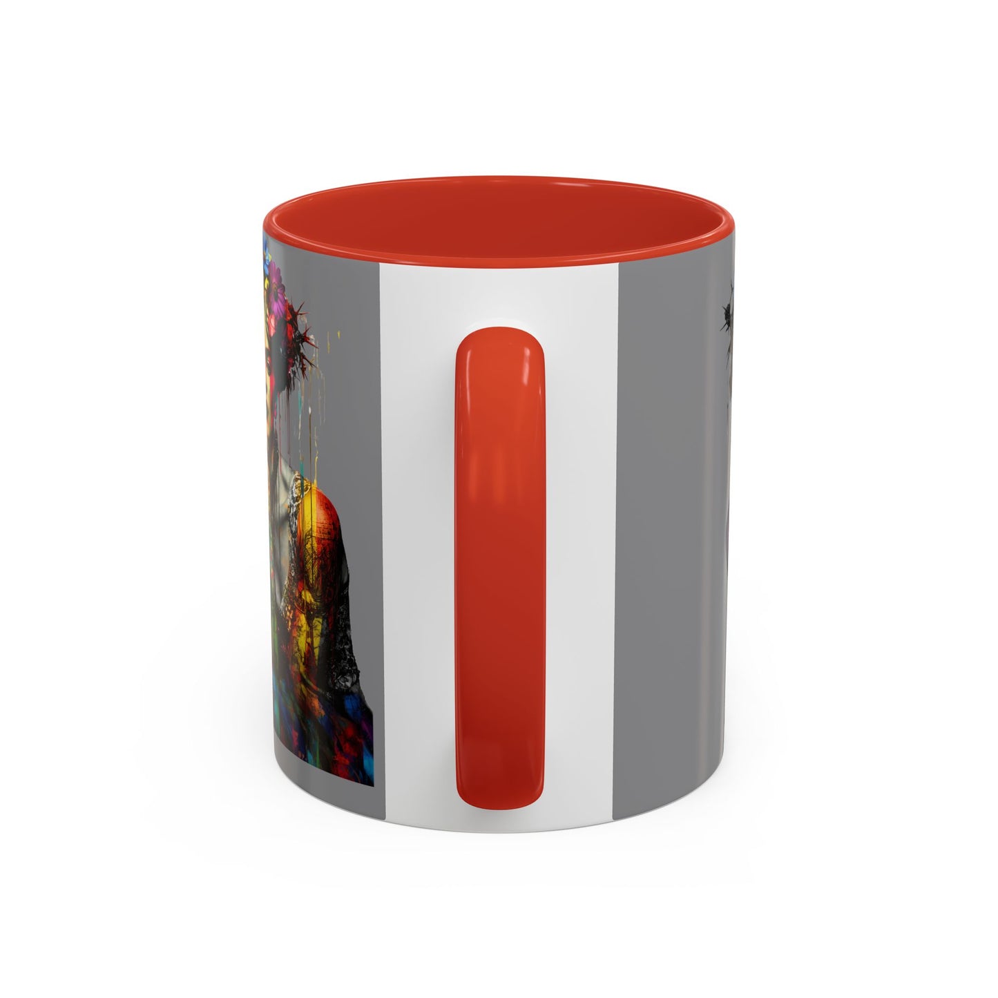 Colorful Frida Kahlo Accent Coffee Mug - Artistic Ceramic Mug for Enthusiasts