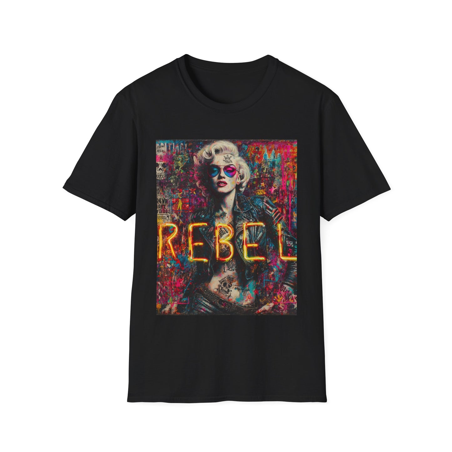 Rebel Vibe Unisex T-Shirt, Edgy Graphic Tee, Rock Style Shirt, Trendy Streetwear Top, Gift for Music Lovers, Alternative Fashion